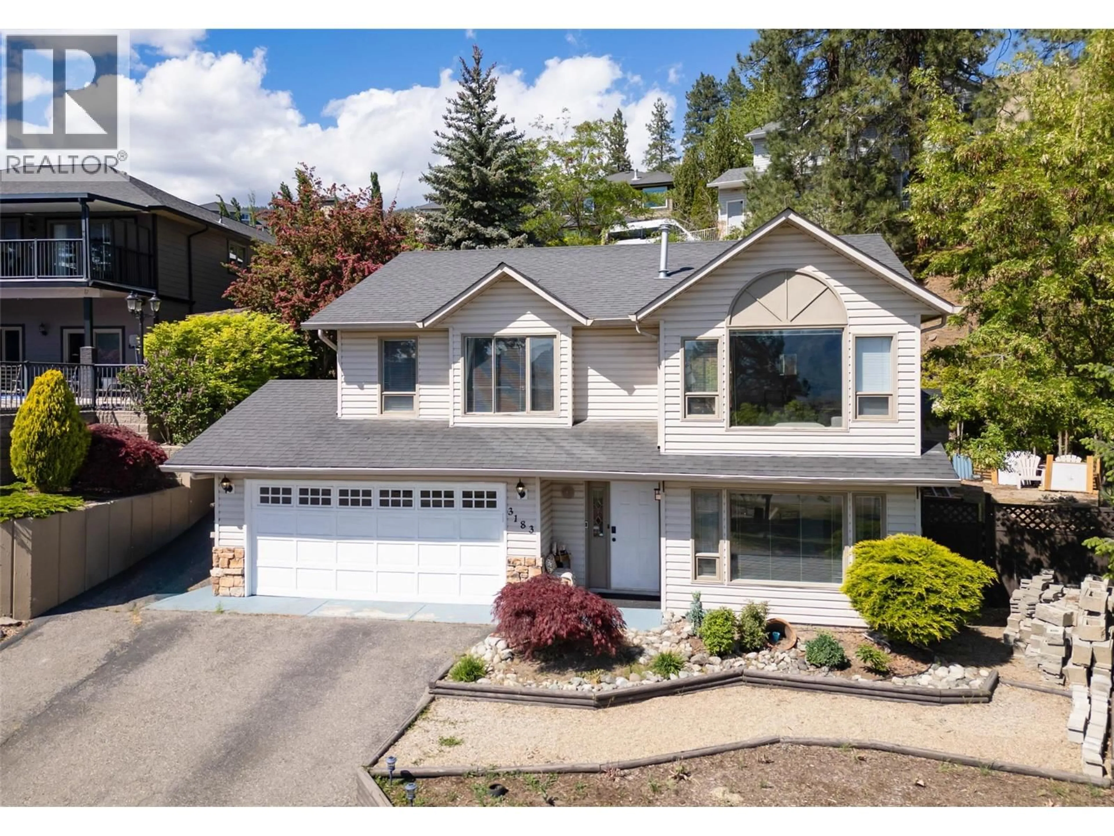 A pic from outside/outdoor area/front of a property/back of a property/a pic from drone, street for 3183 BROADVIEW PLACE, West Kelowna British Columbia V4T1M9