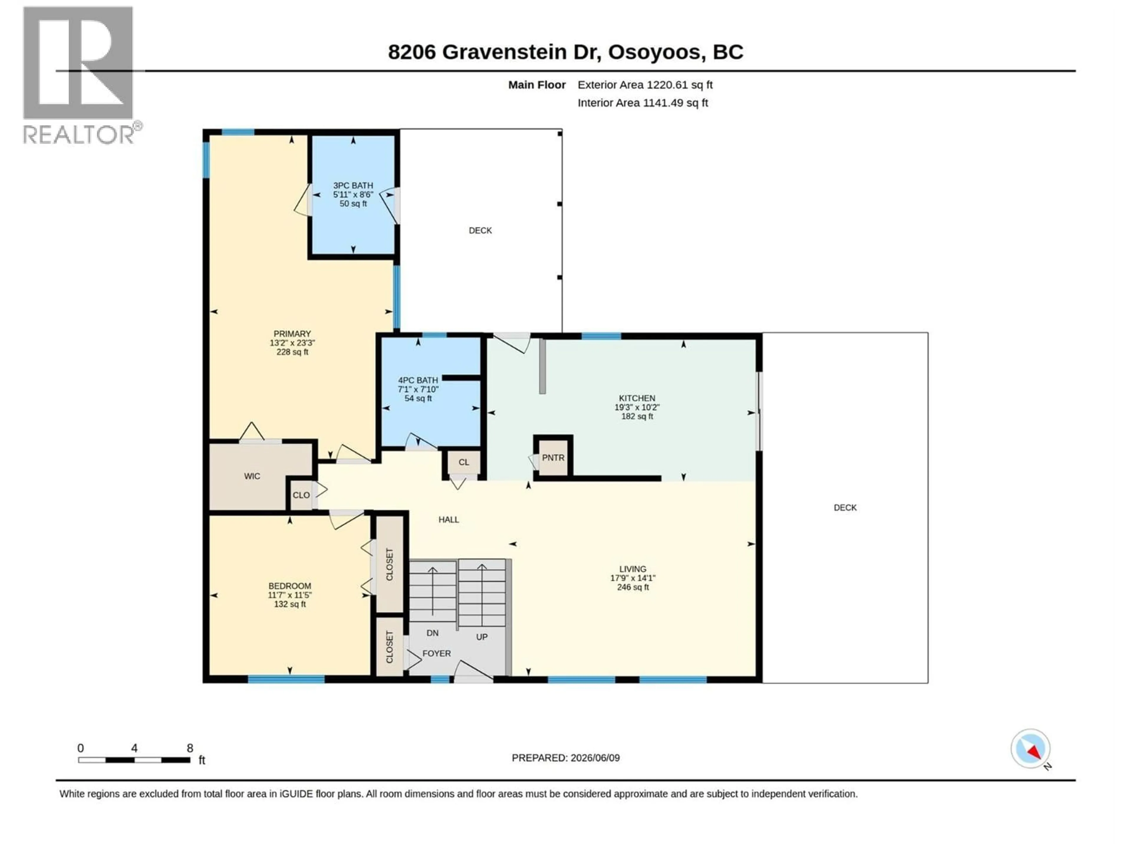 Floor plan for 8206 GRAVENSTEIN DRIVE, Osoyoos British Columbia V0H1V0