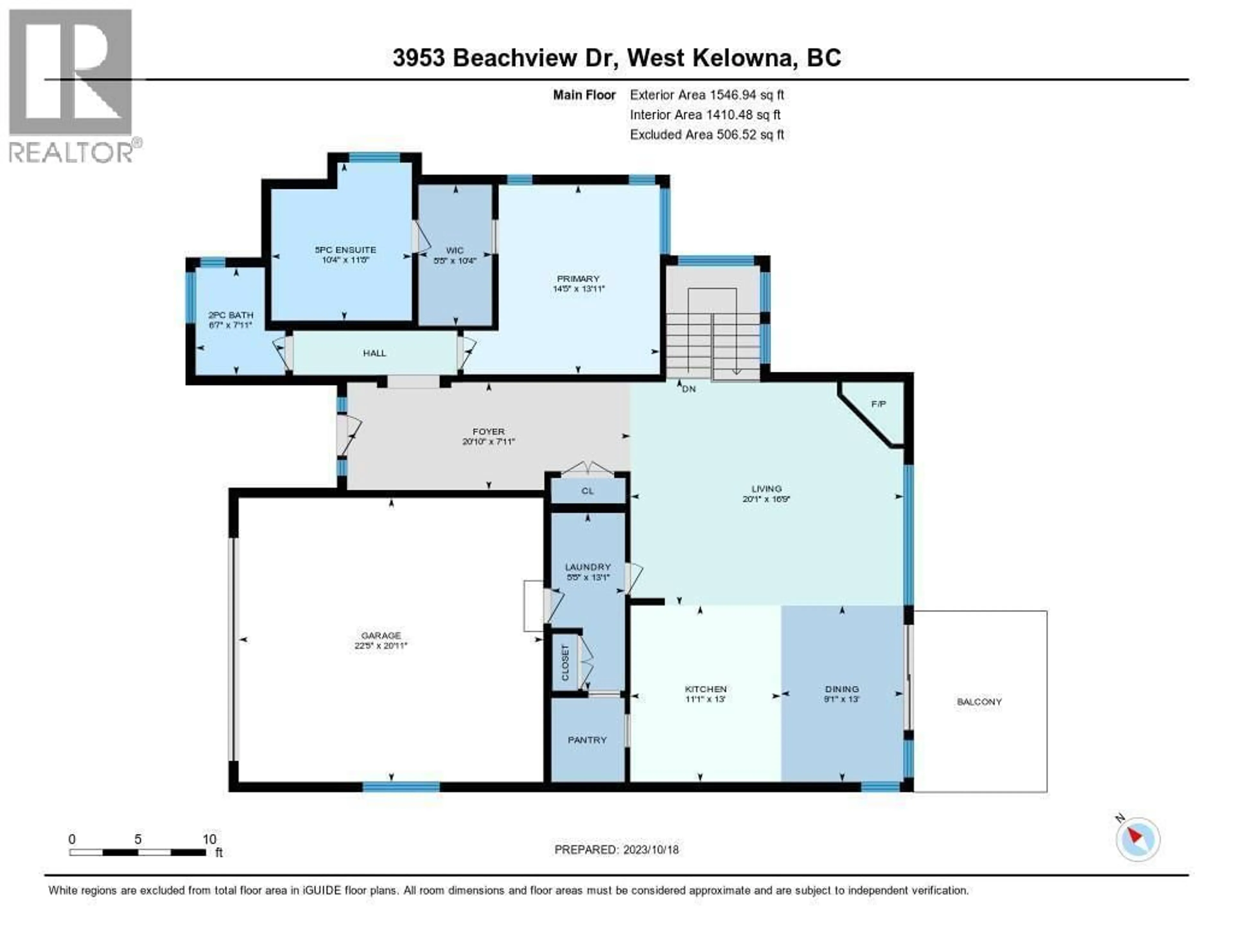 Floor plan for 3953 BEACHVIEW DRIVE, West Kelowna British Columbia V4T2K1