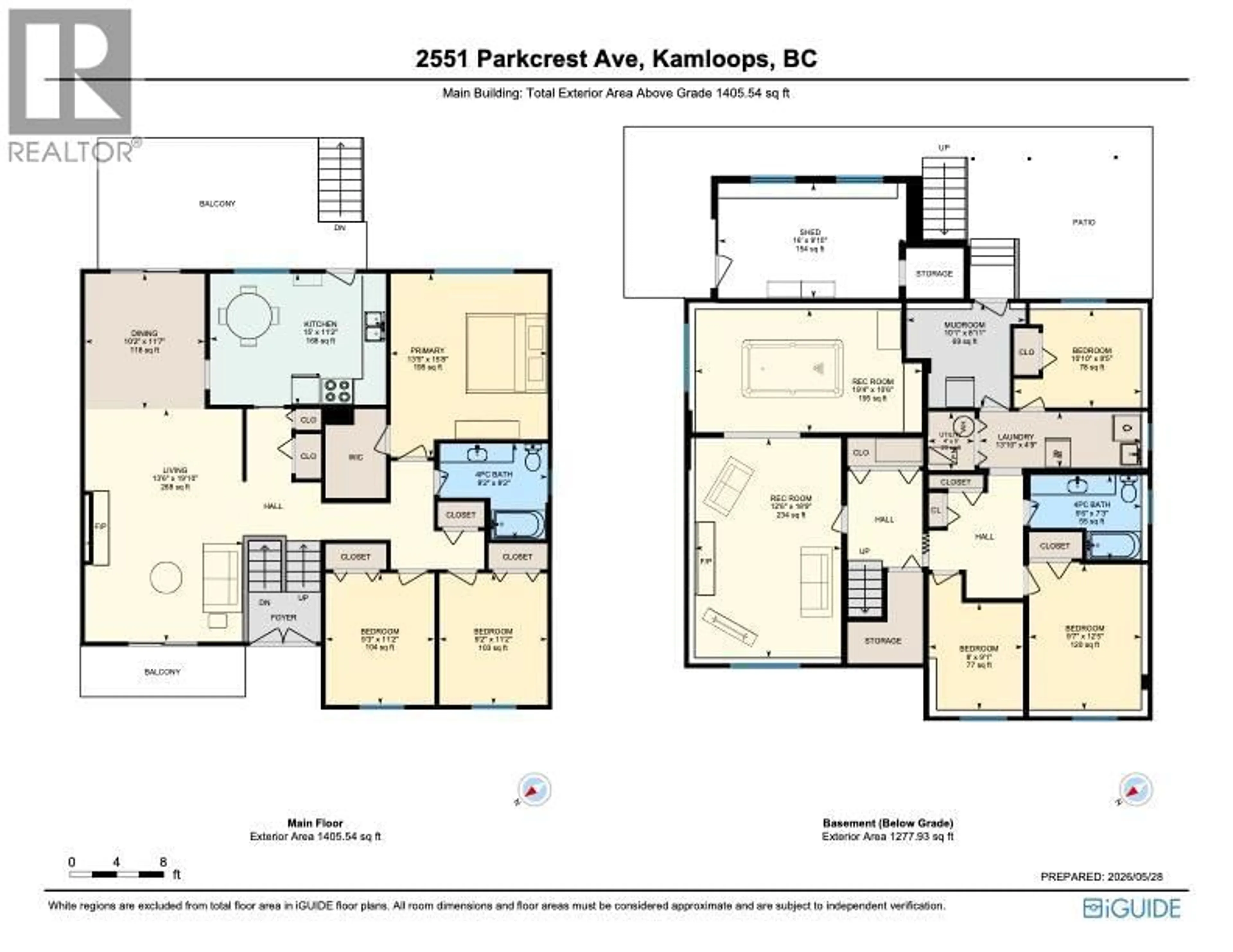 Floor plan for 2551 PARKCREST AVENUE, Kamloops British Columbia V2B4Y4