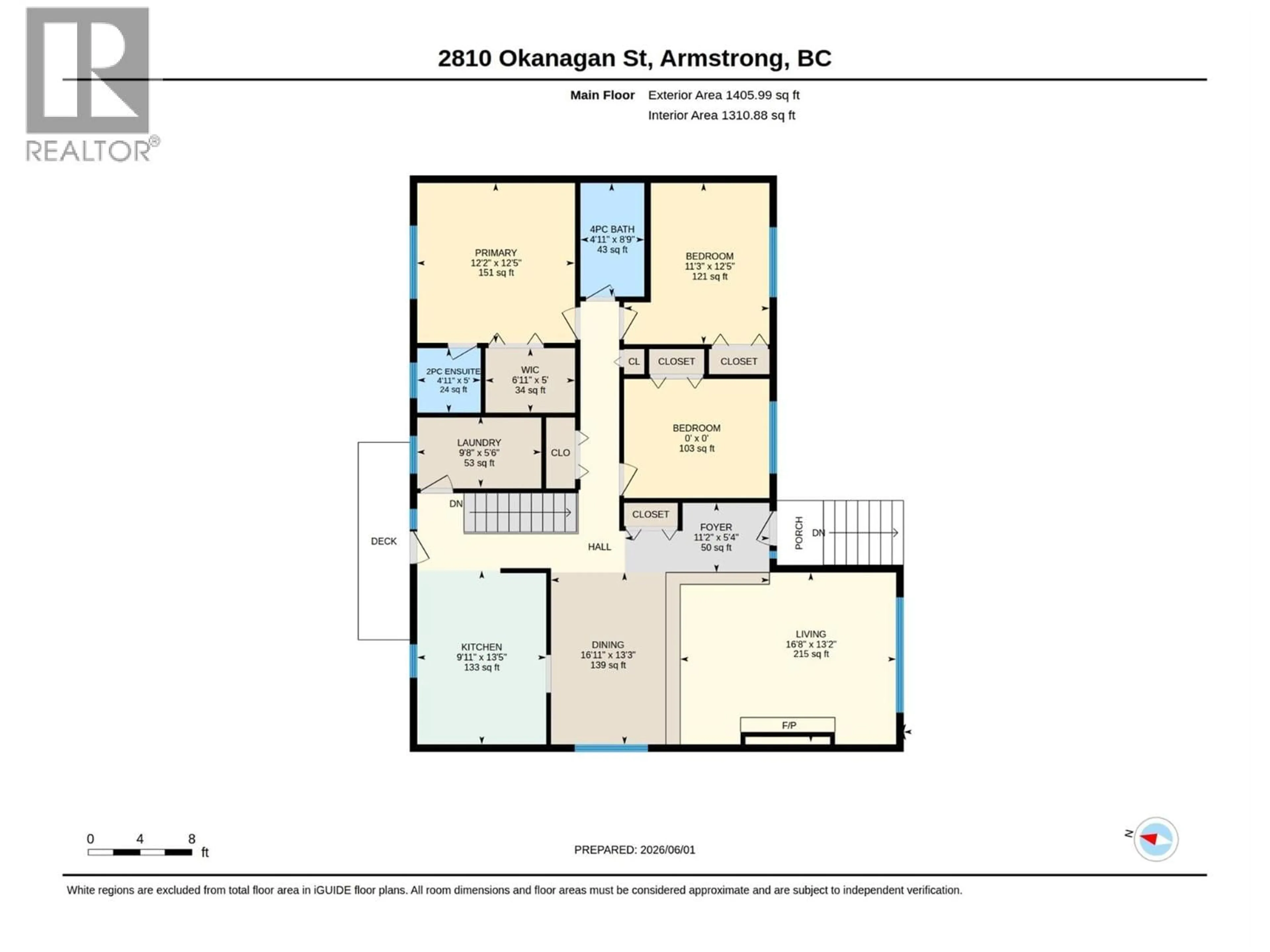 Floor plan for 2810 OKANAGAN STREET, Armstrong British Columbia V4X0A8