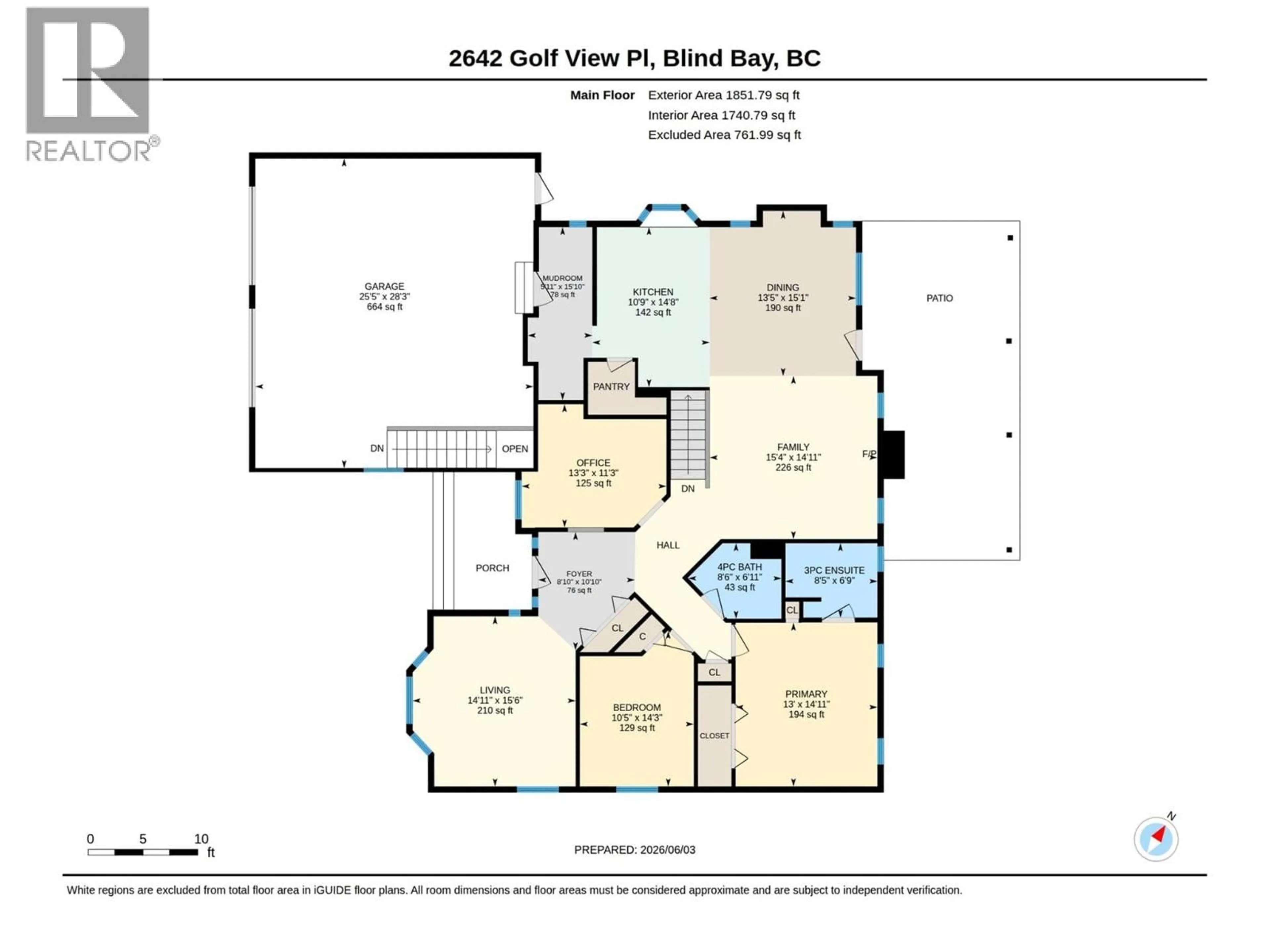 Floor plan for 2642 GOLF VIEW PLACE, Blind Bay British Columbia V0E1H2