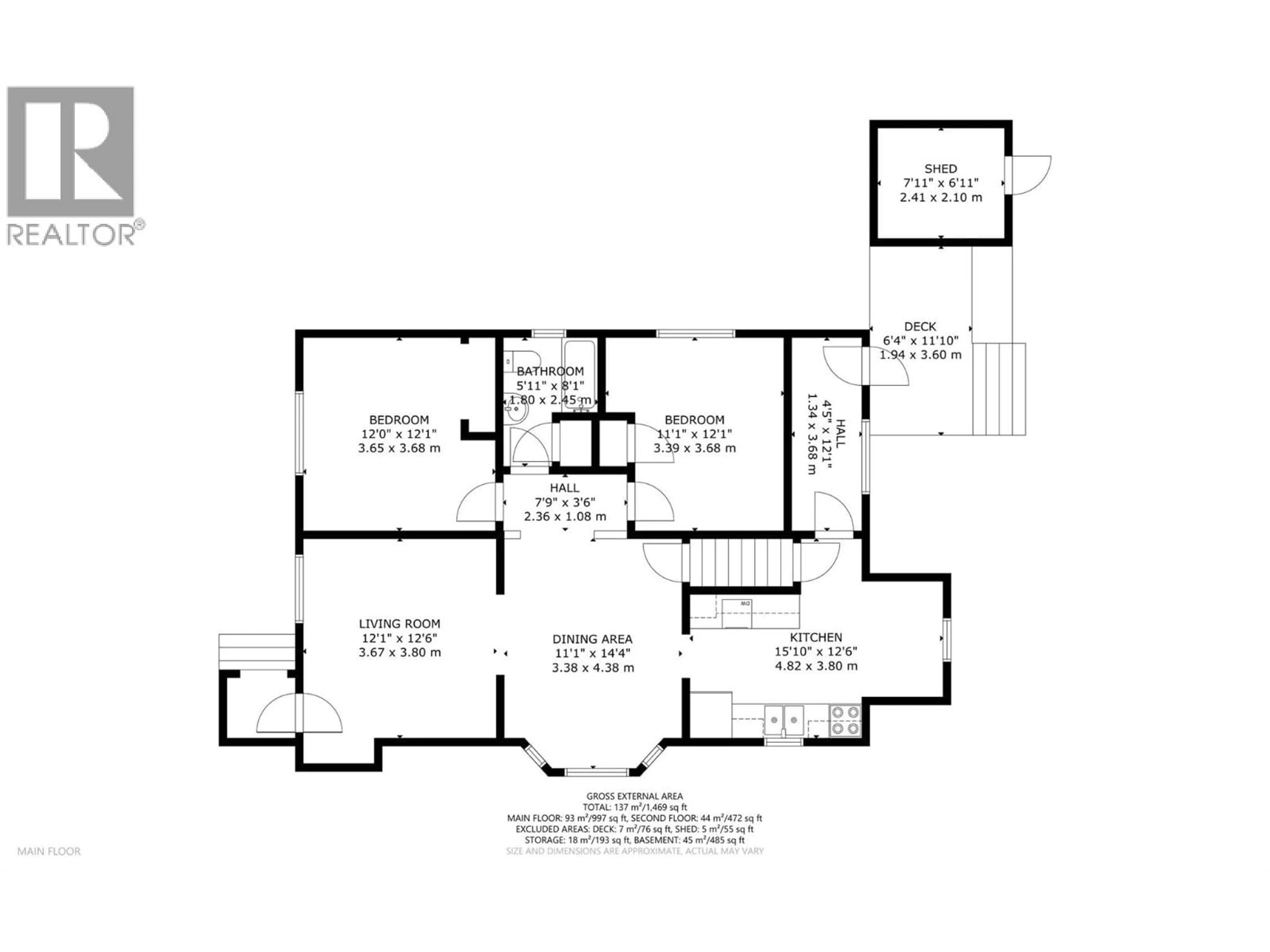 Floor plan for 3202 26 STREET, Vernon British Columbia V1T4V3