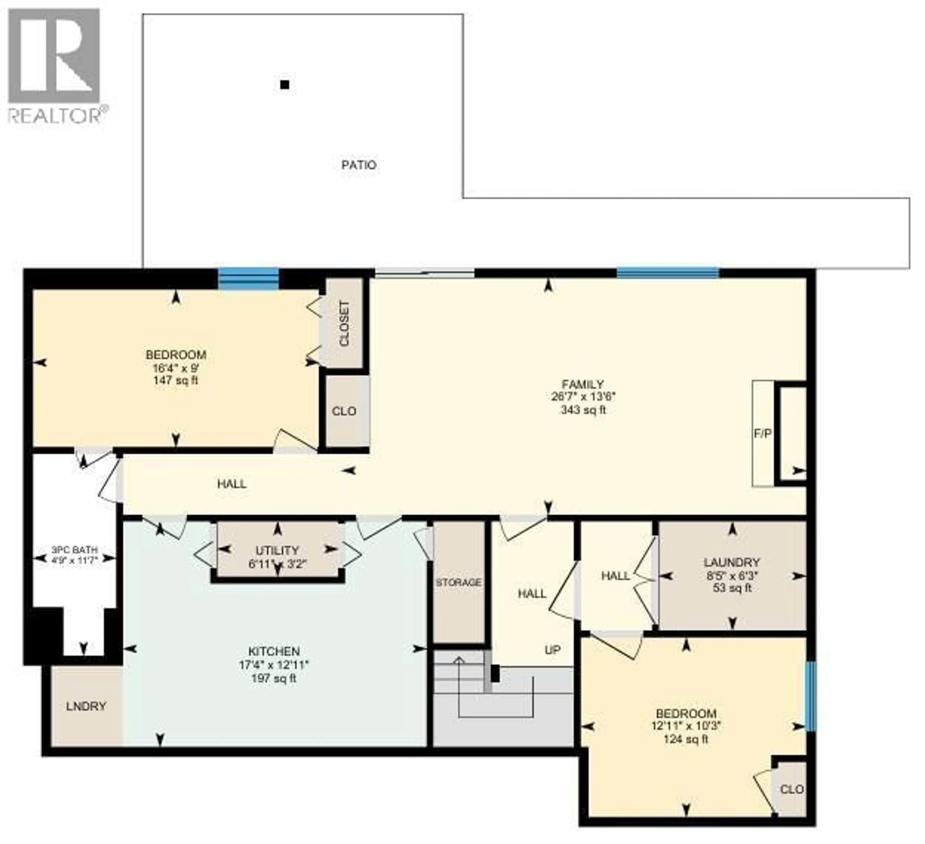 Floor plan for 1928 PALY ROAD, Kelowna British Columbia V1V2B9