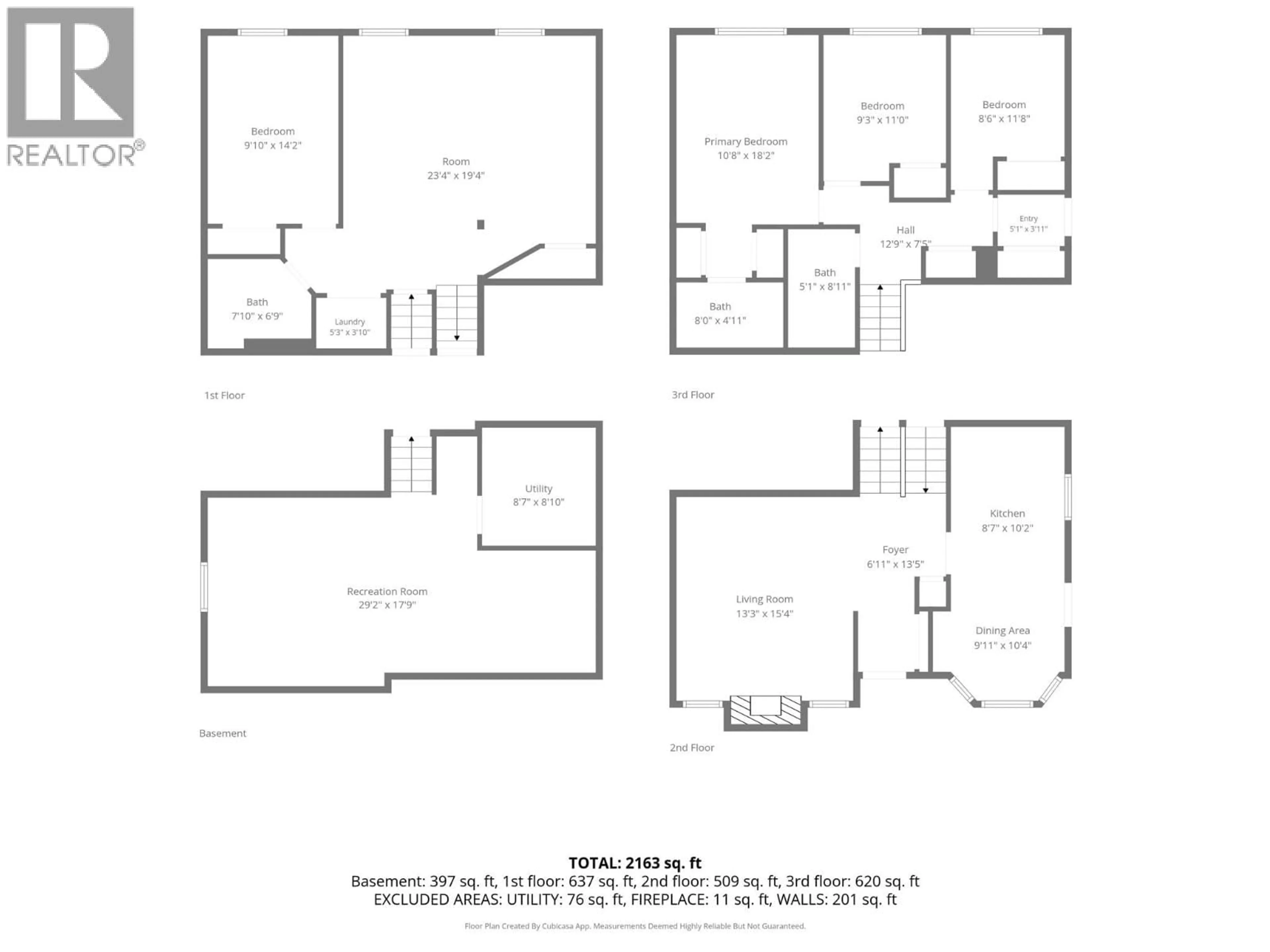 Floor plan for 1217 HICKORY CRESCENT, Sparwood British Columbia V0B2G2