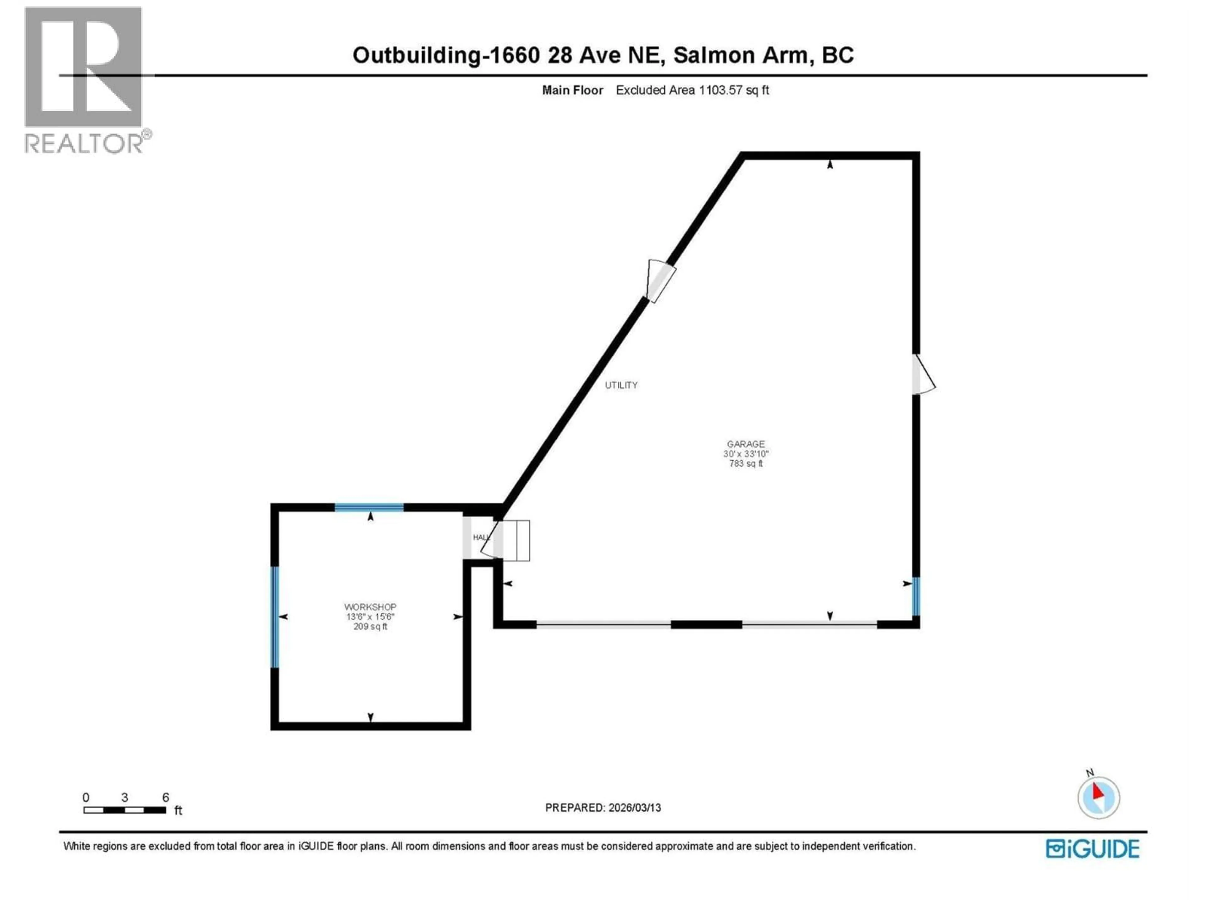 Floor plan for 1660 28 AVENUE NORTHEAST, Salmon Arm British Columbia V1E3X2