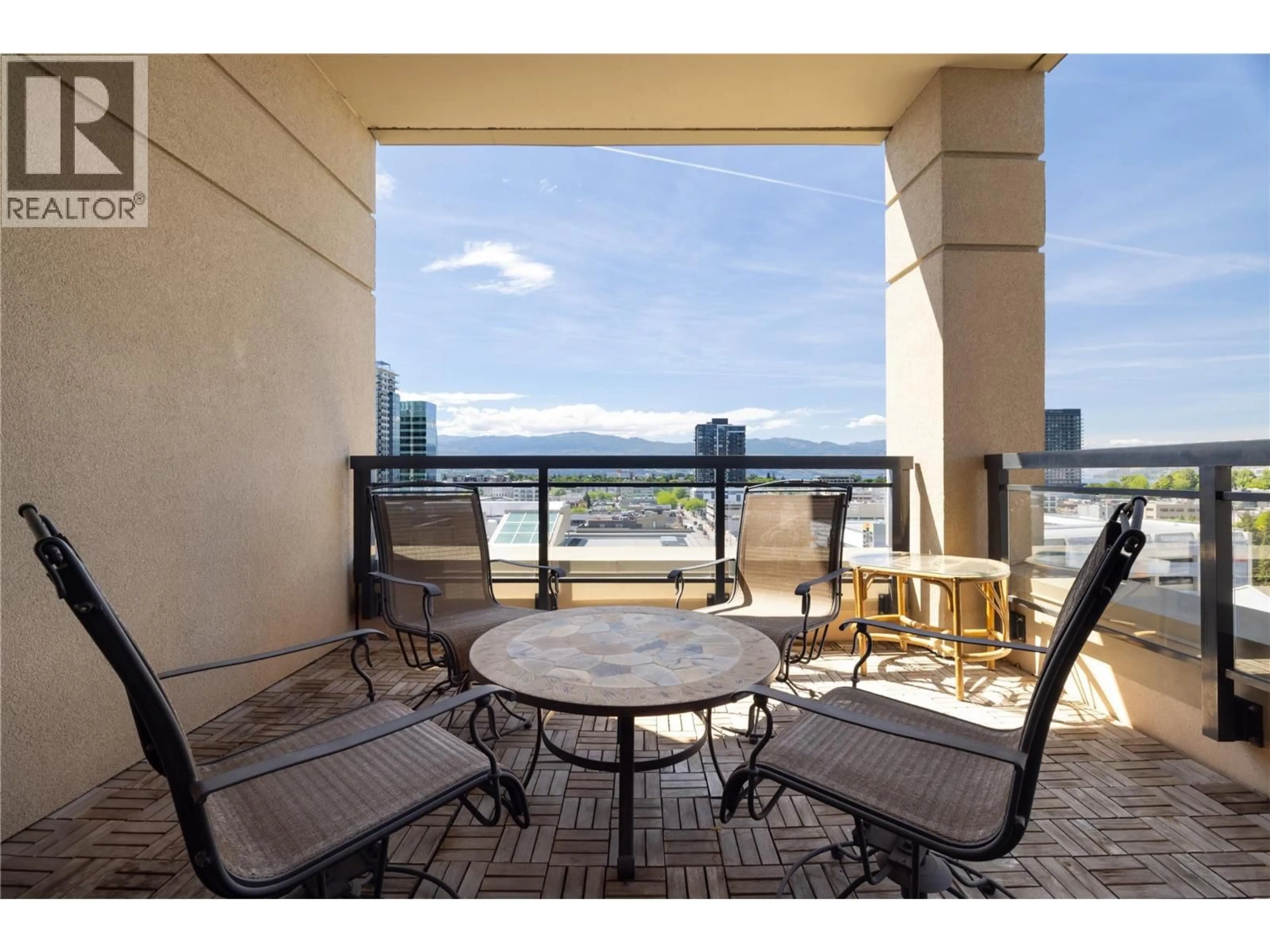 Patio, water/lake/river/ocean view for 903 - 1395 ELLIS STREET, Kelowna British Columbia V1Y1Z9