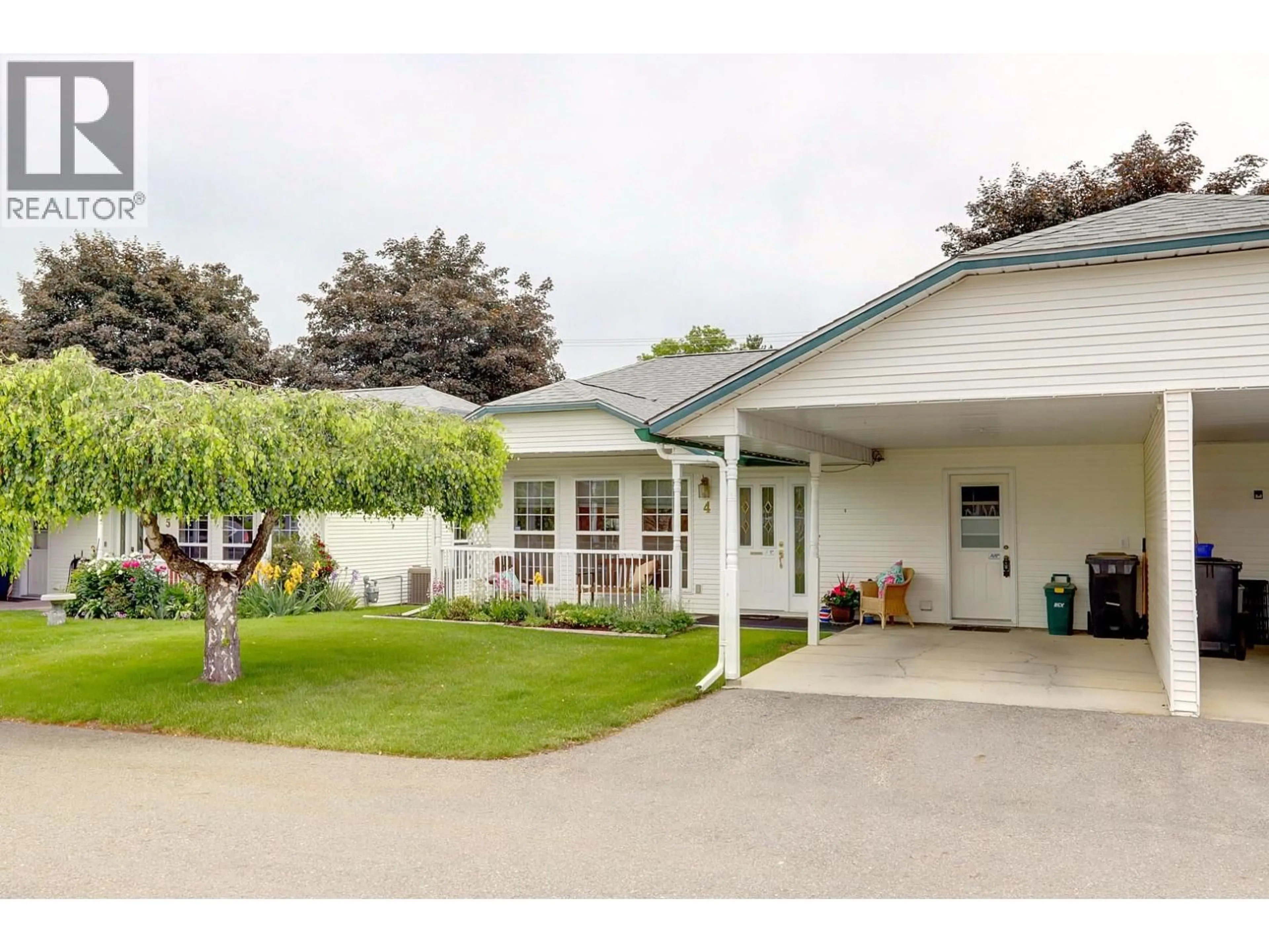 Home with vinyl exterior material, street for 4 - 3620 PATTEN DRIVE, Armstrong British Columbia V4Y2B4