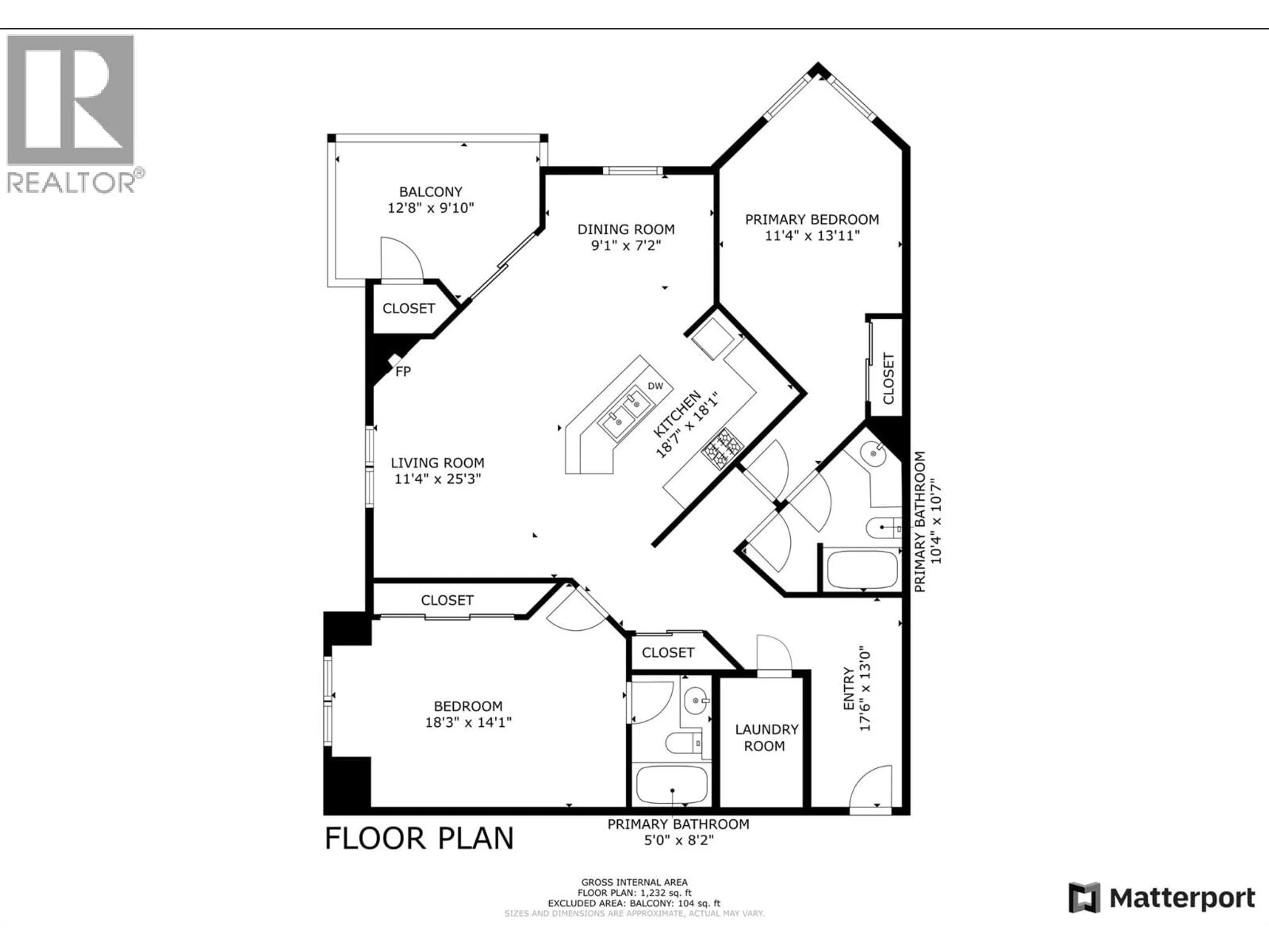 Floor plan for 103 - 611 SHUSWAP STREET SOUTHWEST, Salmon Arm British Columbia V1E0A2
