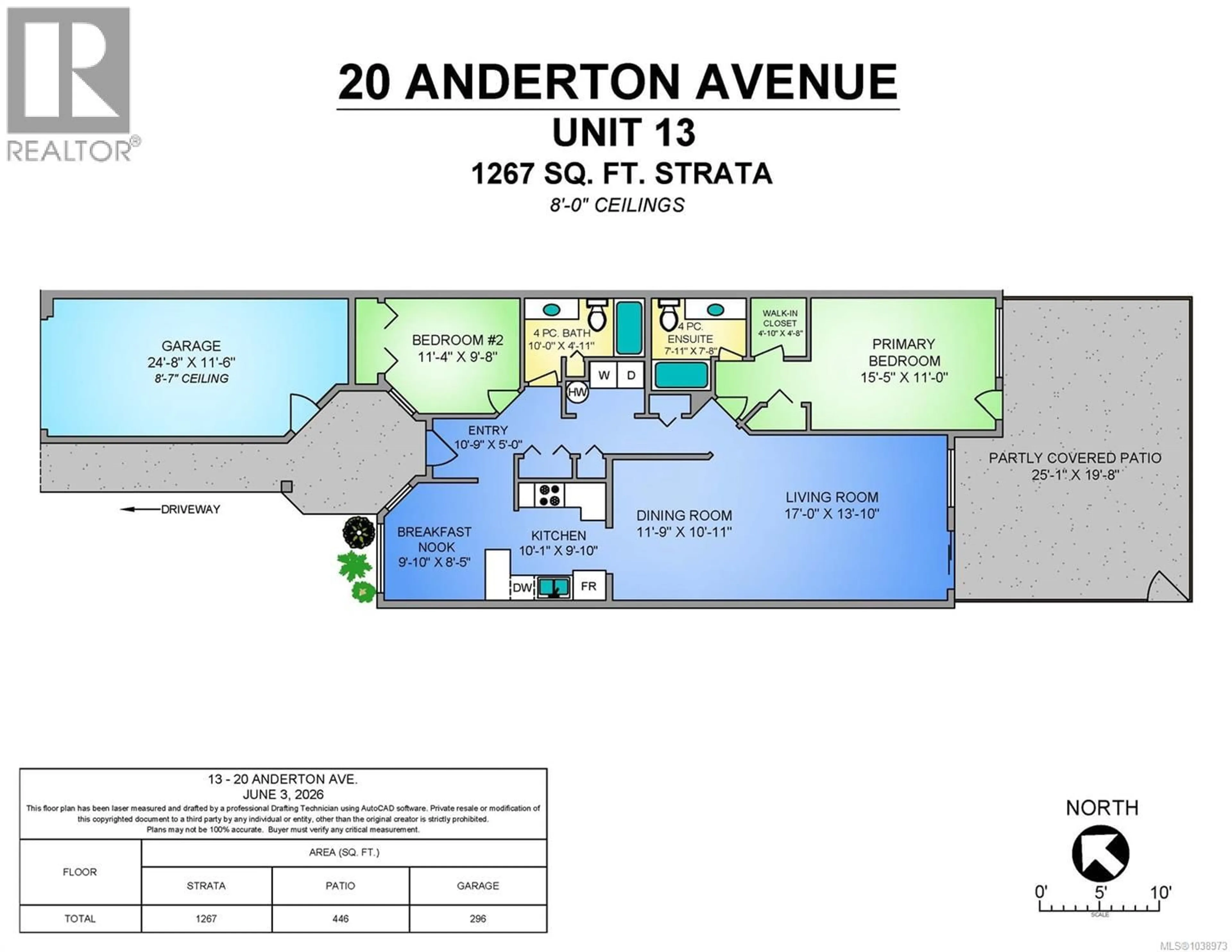 Floor plan for 13 - 20 ANDERTON AVENUE, Courtenay British Columbia V9N2G8