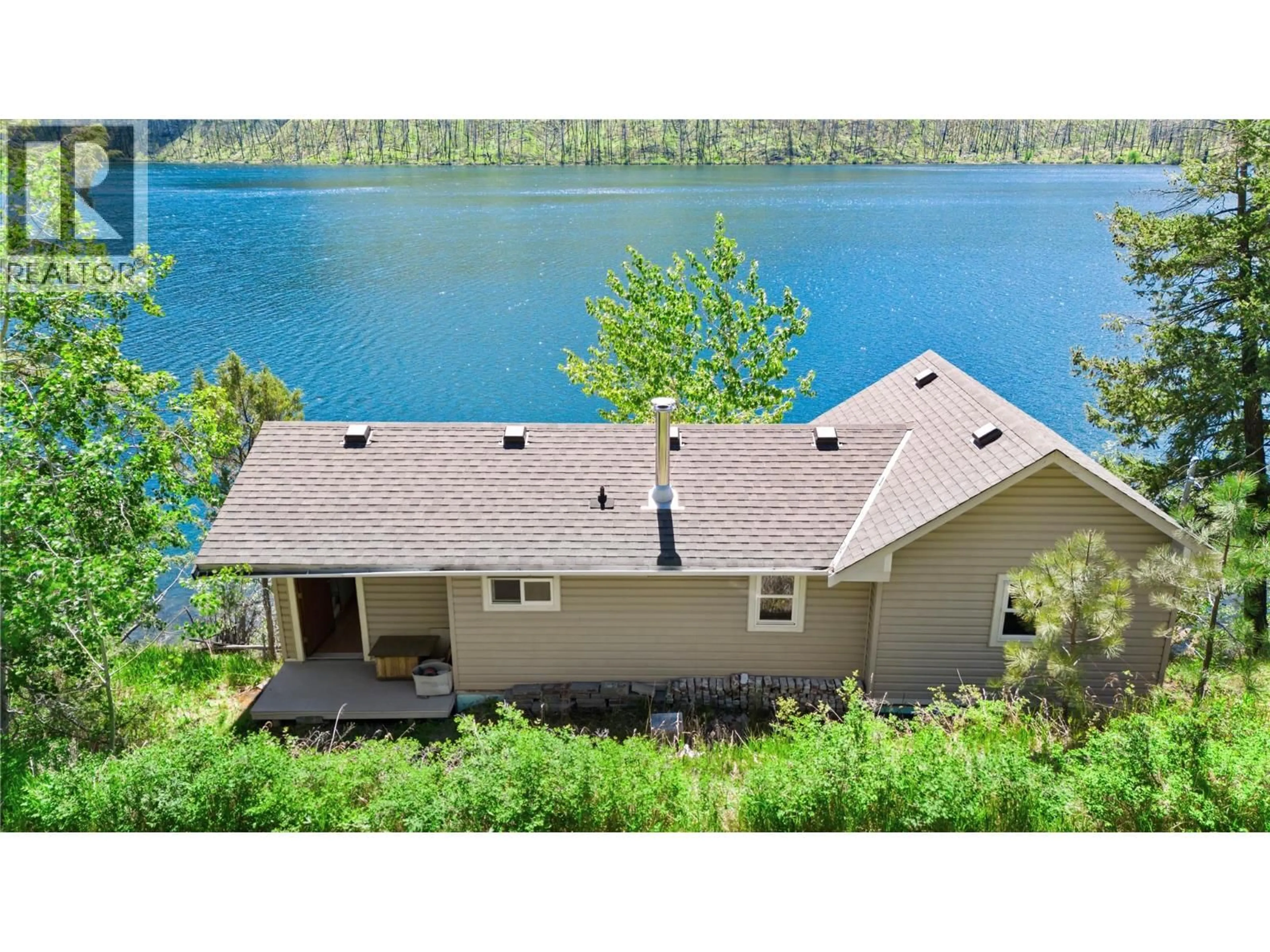 A pic from outside/outdoor area/front of a property/back of a property/a pic from drone, water/lake/river/ocean view for 2517 LOON LAKE ROAD, Cache Creek British Columbia V0K1H1