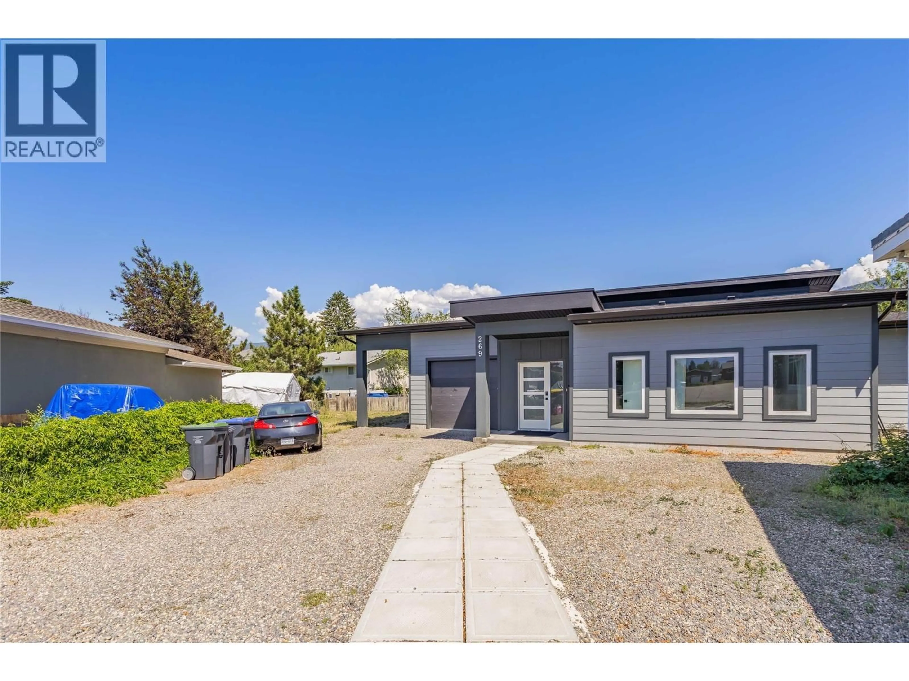 A pic from outside/outdoor area/front of a property/back of a property/a pic from drone, street for 265 & 269 MUIR ROAD, Kelowna British Columbia V1X2T4