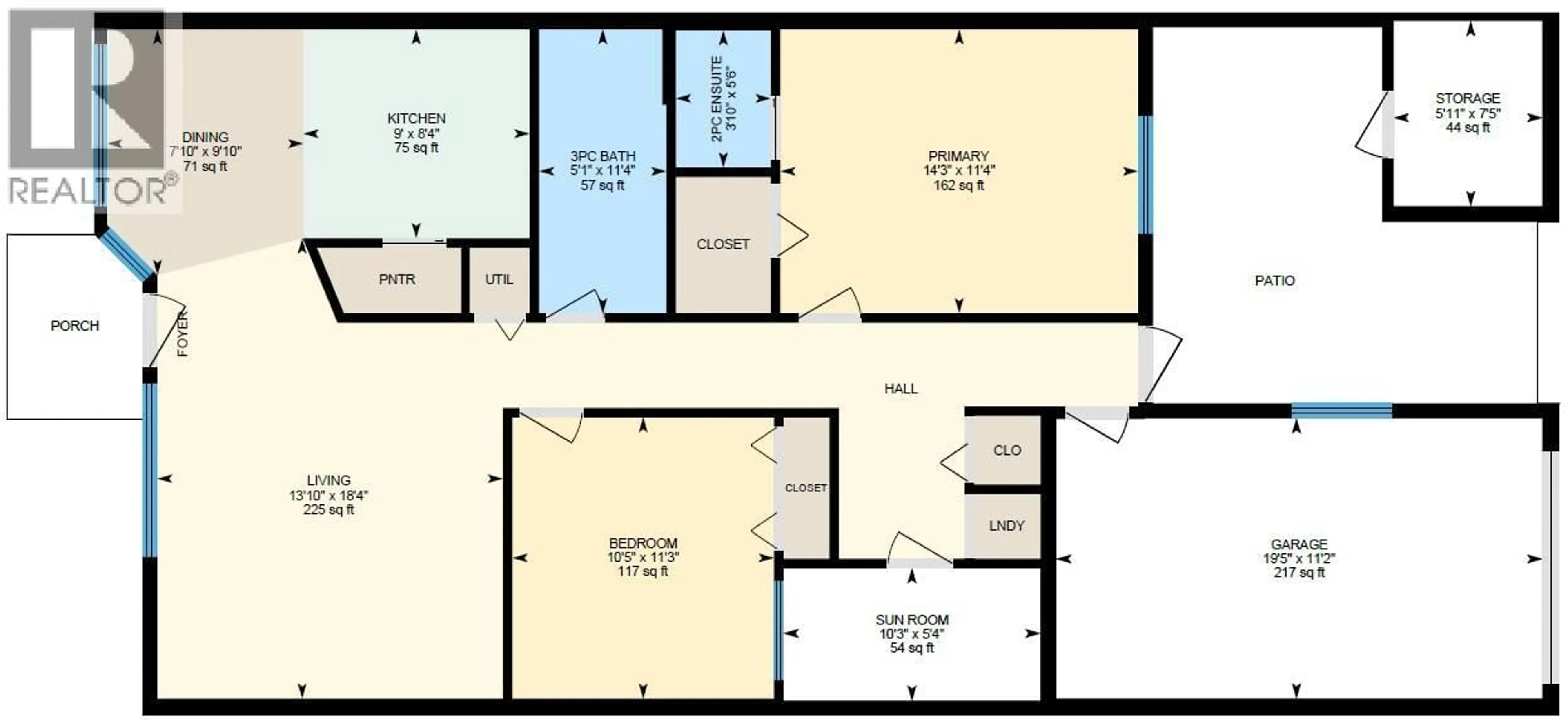 Floor plan for 6 - 363 GERSTMAR ROAD, Kelowna British Columbia V1X4A6