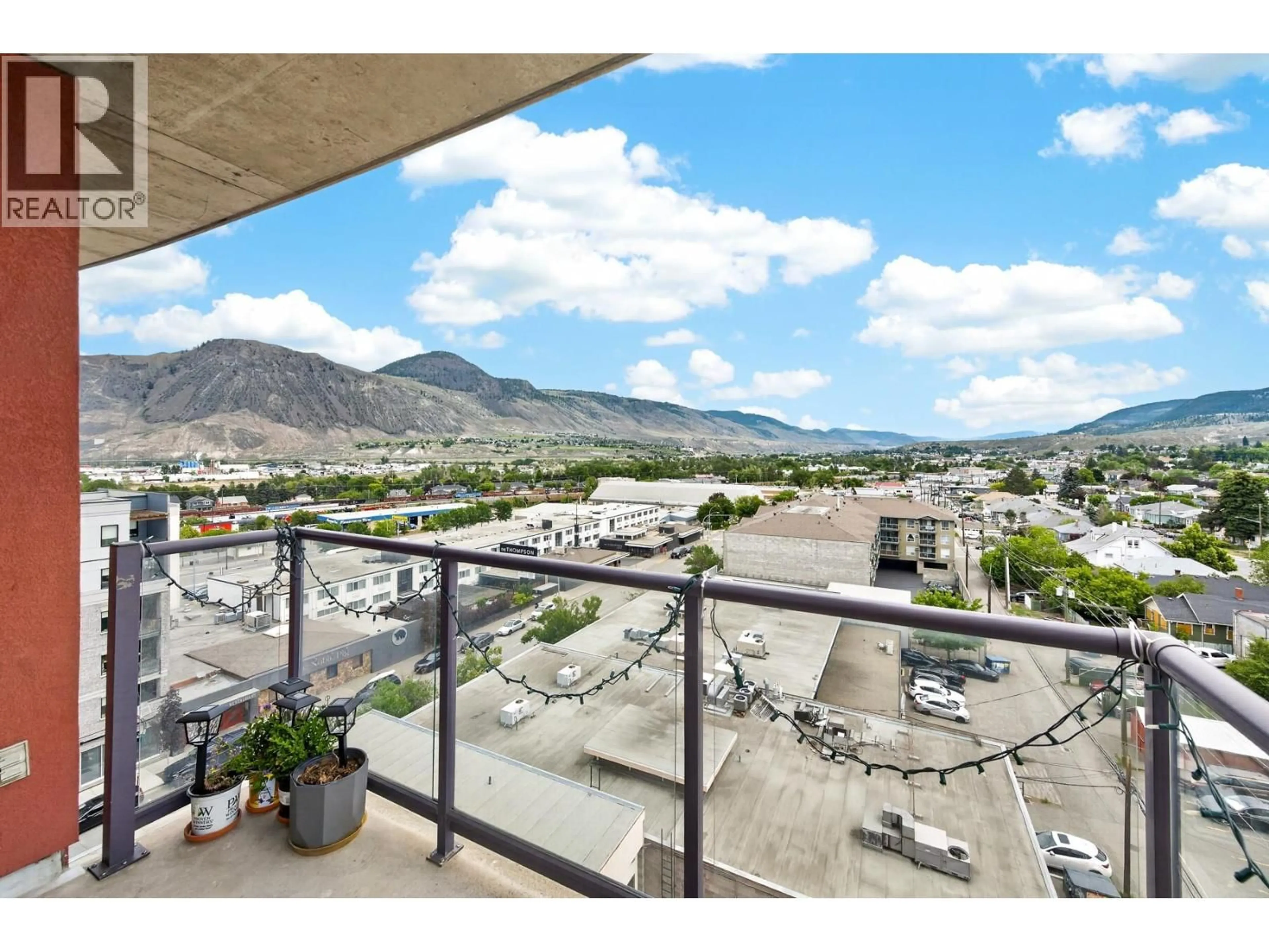 Patio, mountain view for 806 - 619 VICTORIA STREET, Kamloops British Columbia V2C6W7