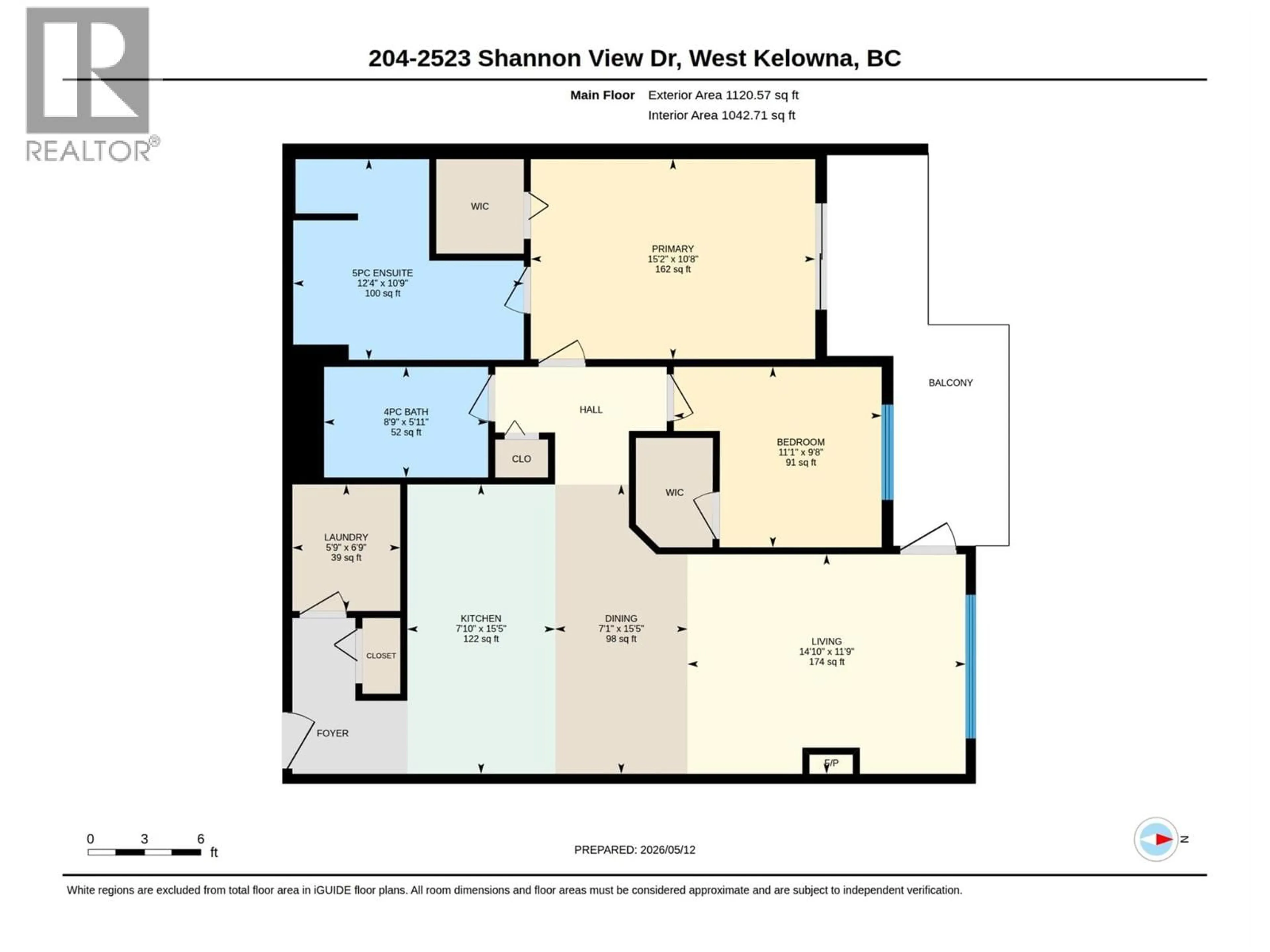 Floor plan for 204 - 2523 SHANNON VIEW DRIVE, West Kelowna British Columbia V4T2Z7