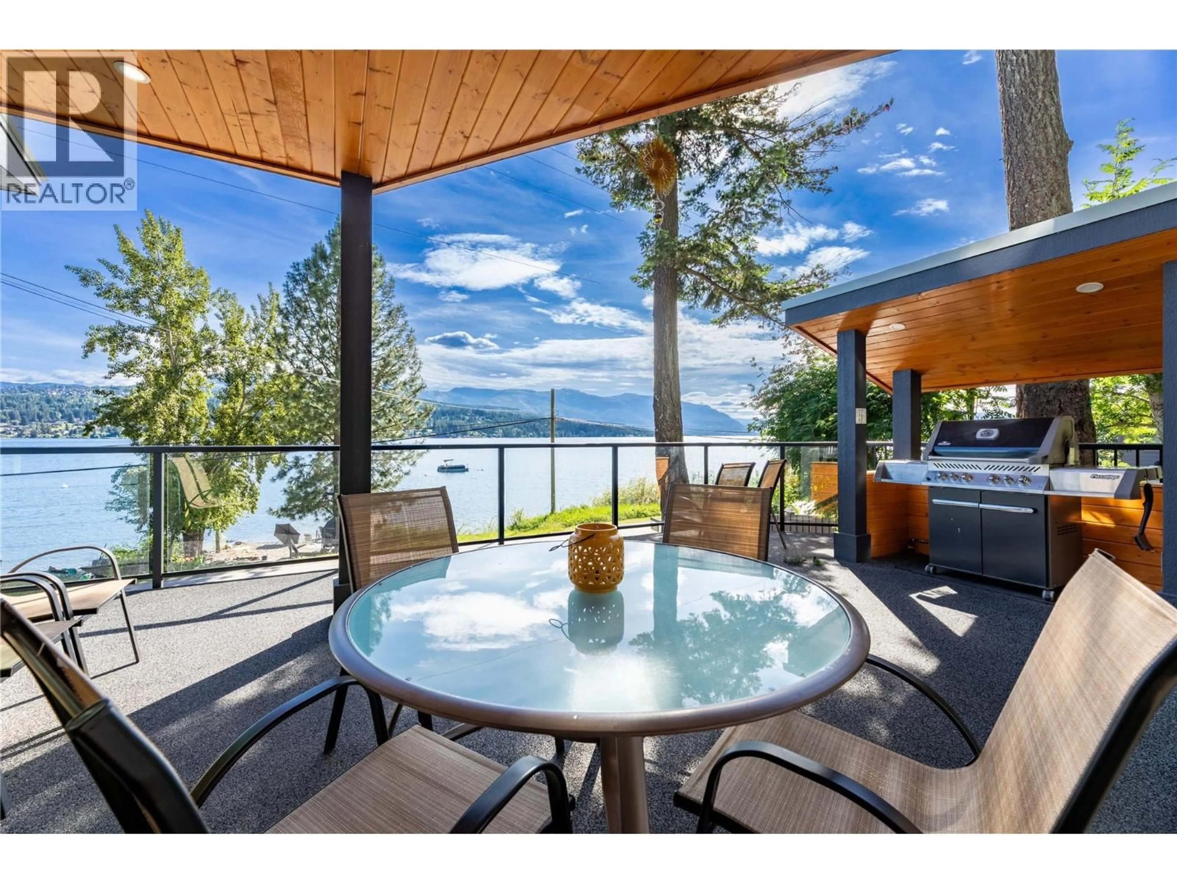 Patio, water/lake/river/ocean view for 2306 EAGLE BAY ROAD, Blind Bay British Columbia V0E1H1