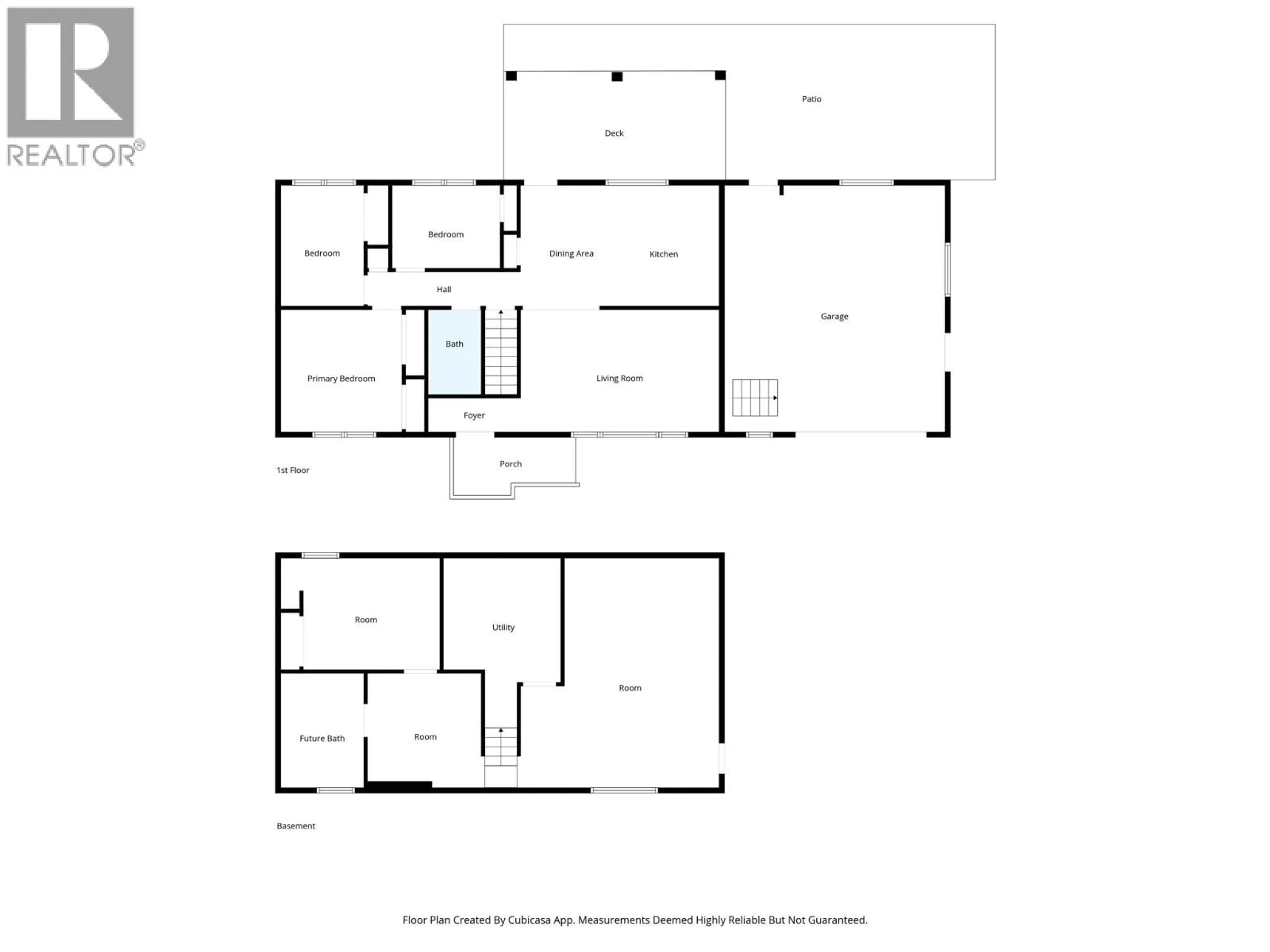 Floor plan for 1297 THOMPSON DRIVE, Clearwater British Columbia V0E1N2