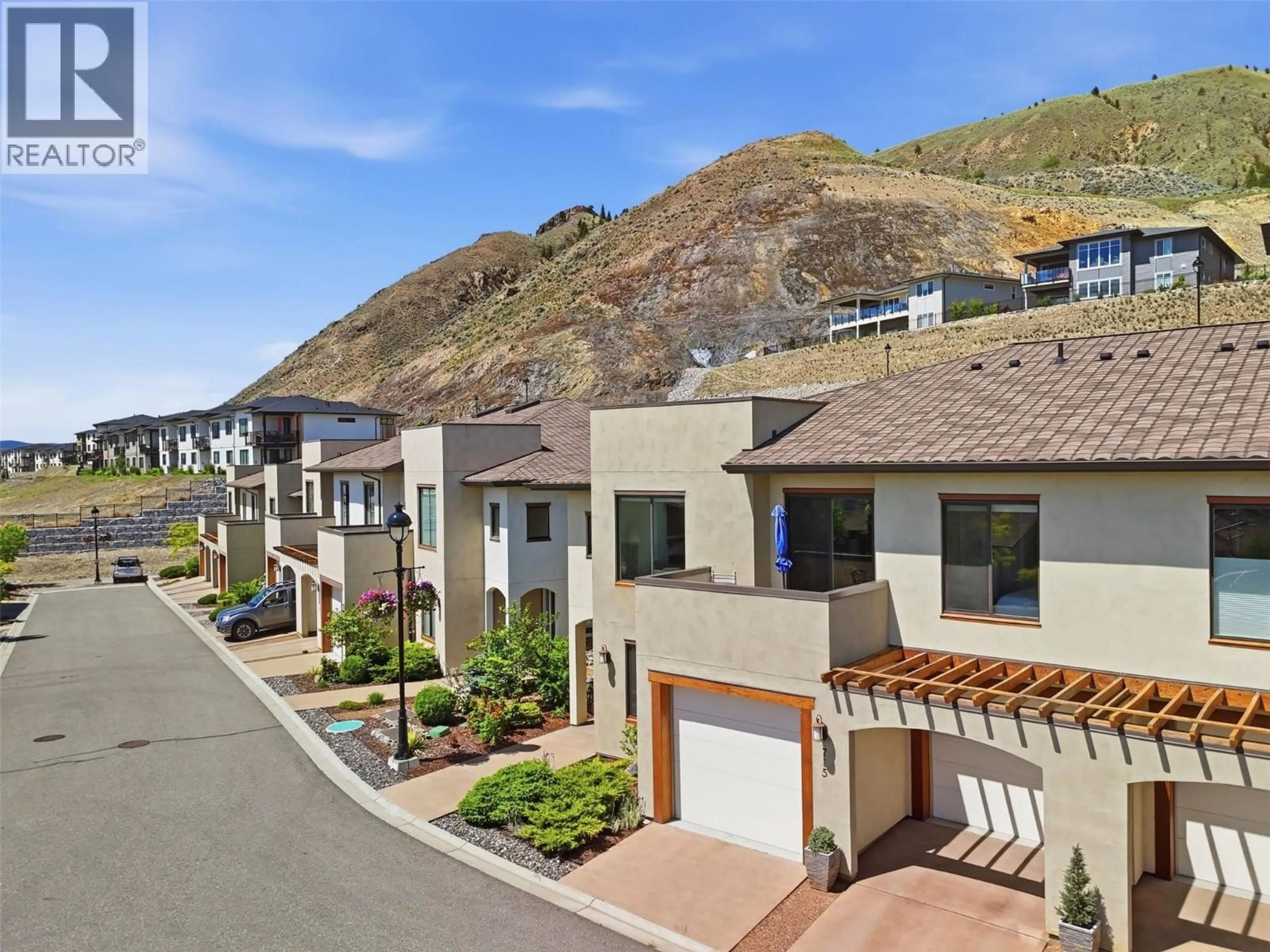 A pic from outside/outdoor area/front of a property/back of a property/a pic from drone, mountain view for 715 BELMONTE TERRACE, Kamloops British Columbia V2H0C6