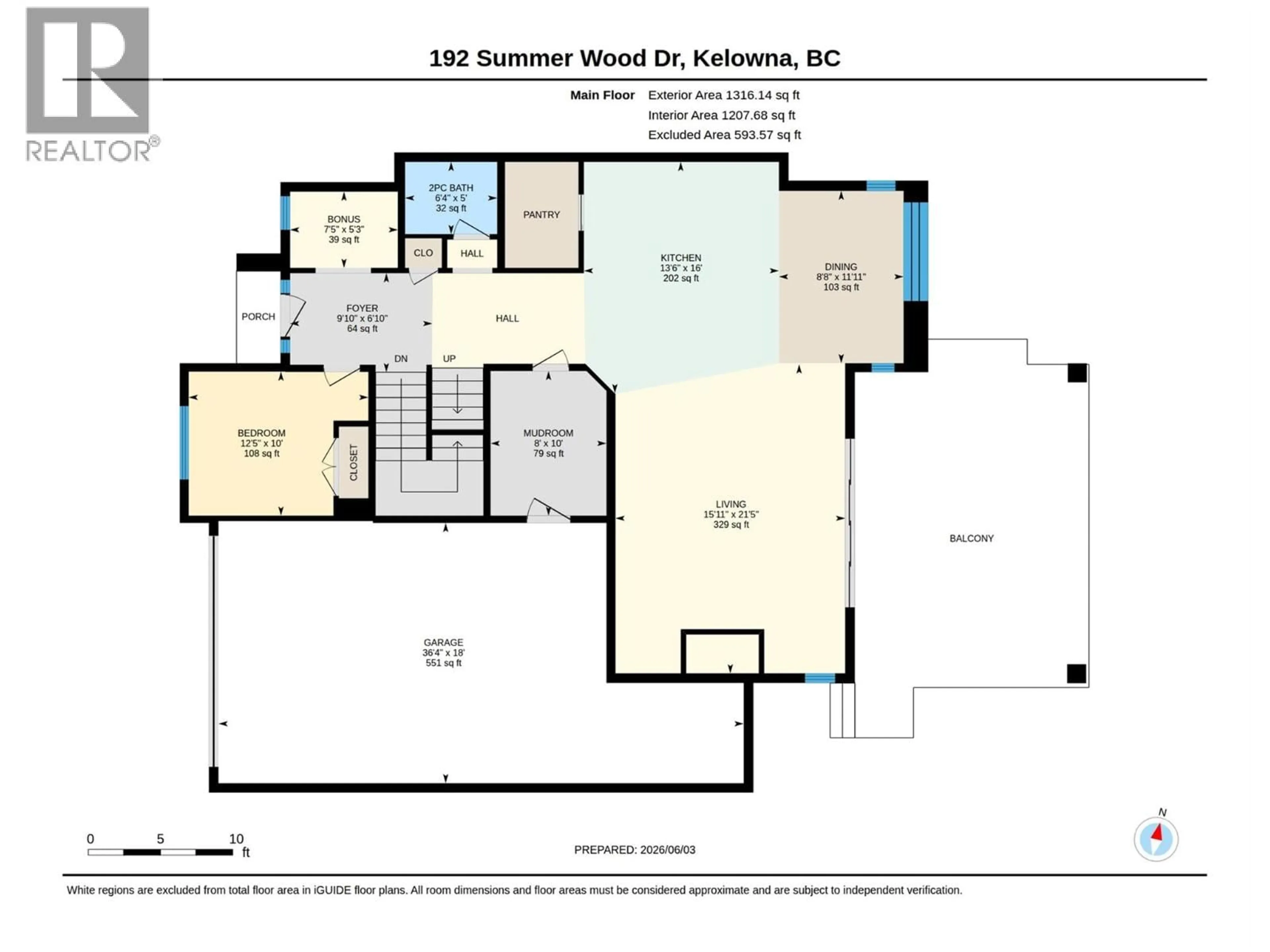 Floor plan for 192 SUMMER WOOD DRIVE, Kelowna British Columbia V1V0C9