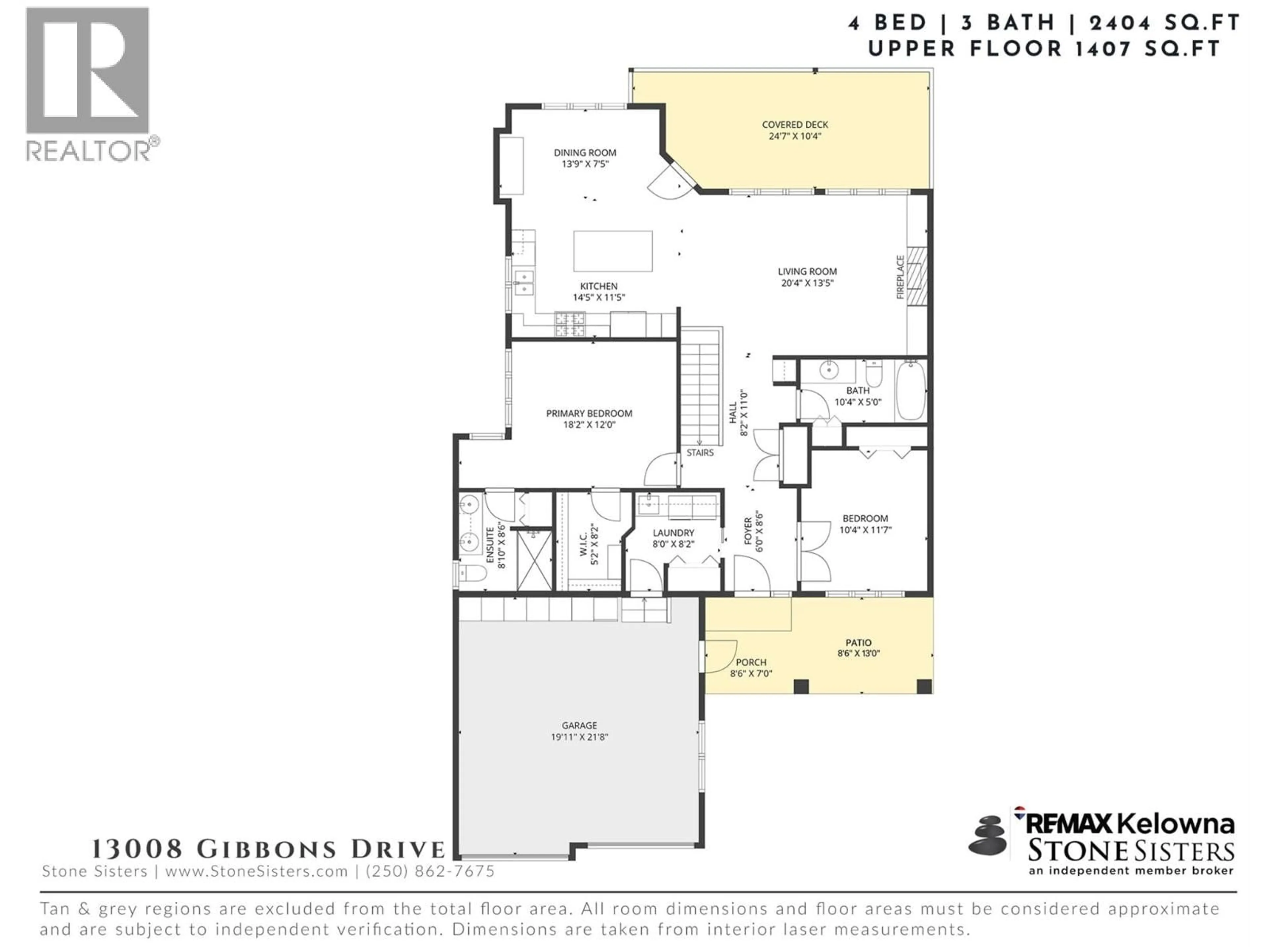 Floor plan for 13008 GIBBONS DRIVE, Lake Country British Columbia V4V2S4