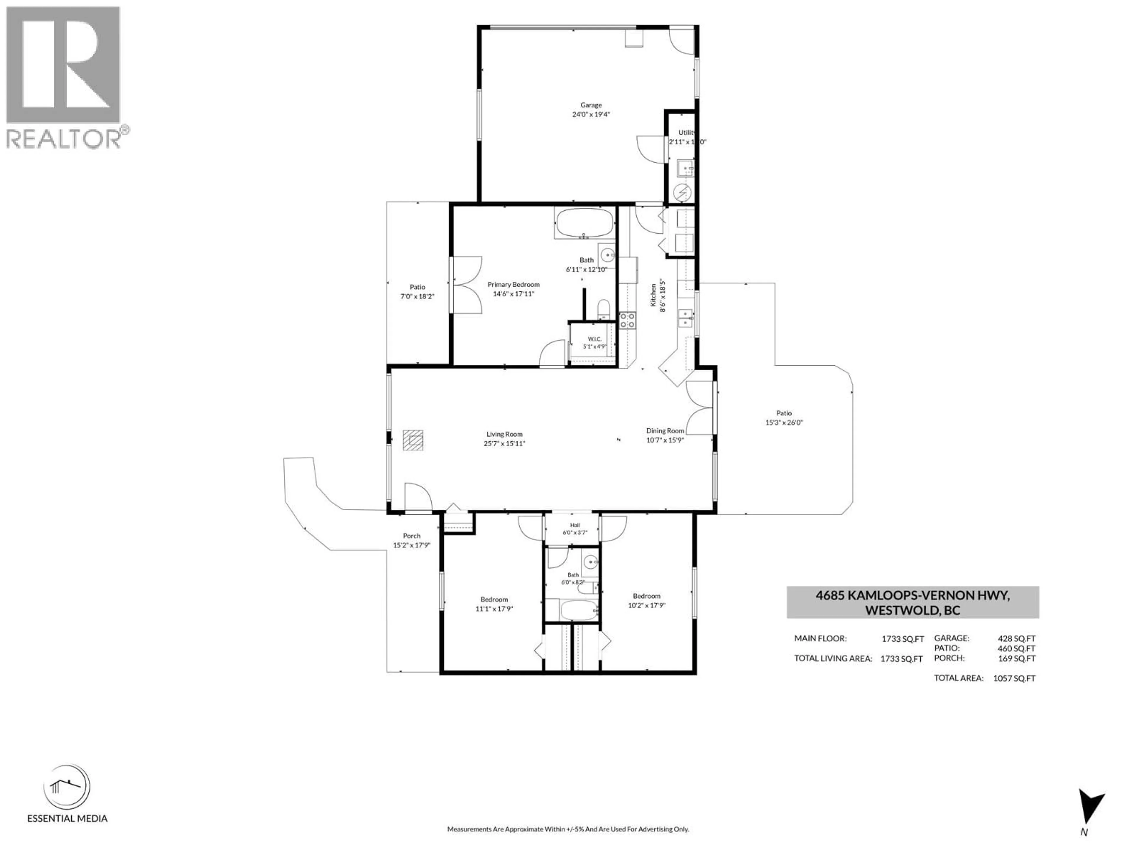Floor plan for 4685 KAMLOOPS VERNON HIGHWAY, Westwold British Columbia V0E3B1