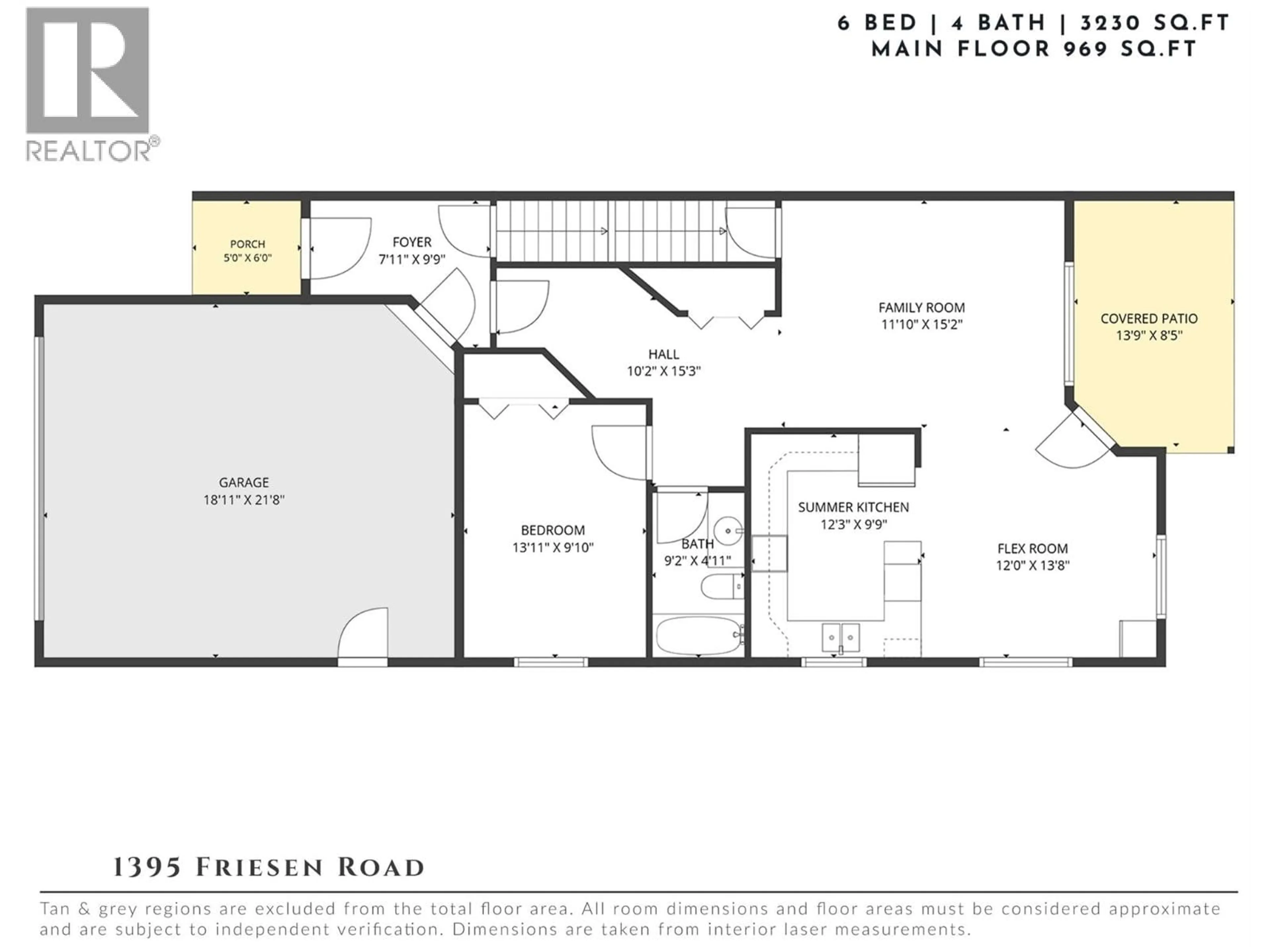 Floor plan for 1395 FRIESEN ROAD, Kelowna British Columbia V1X7P3