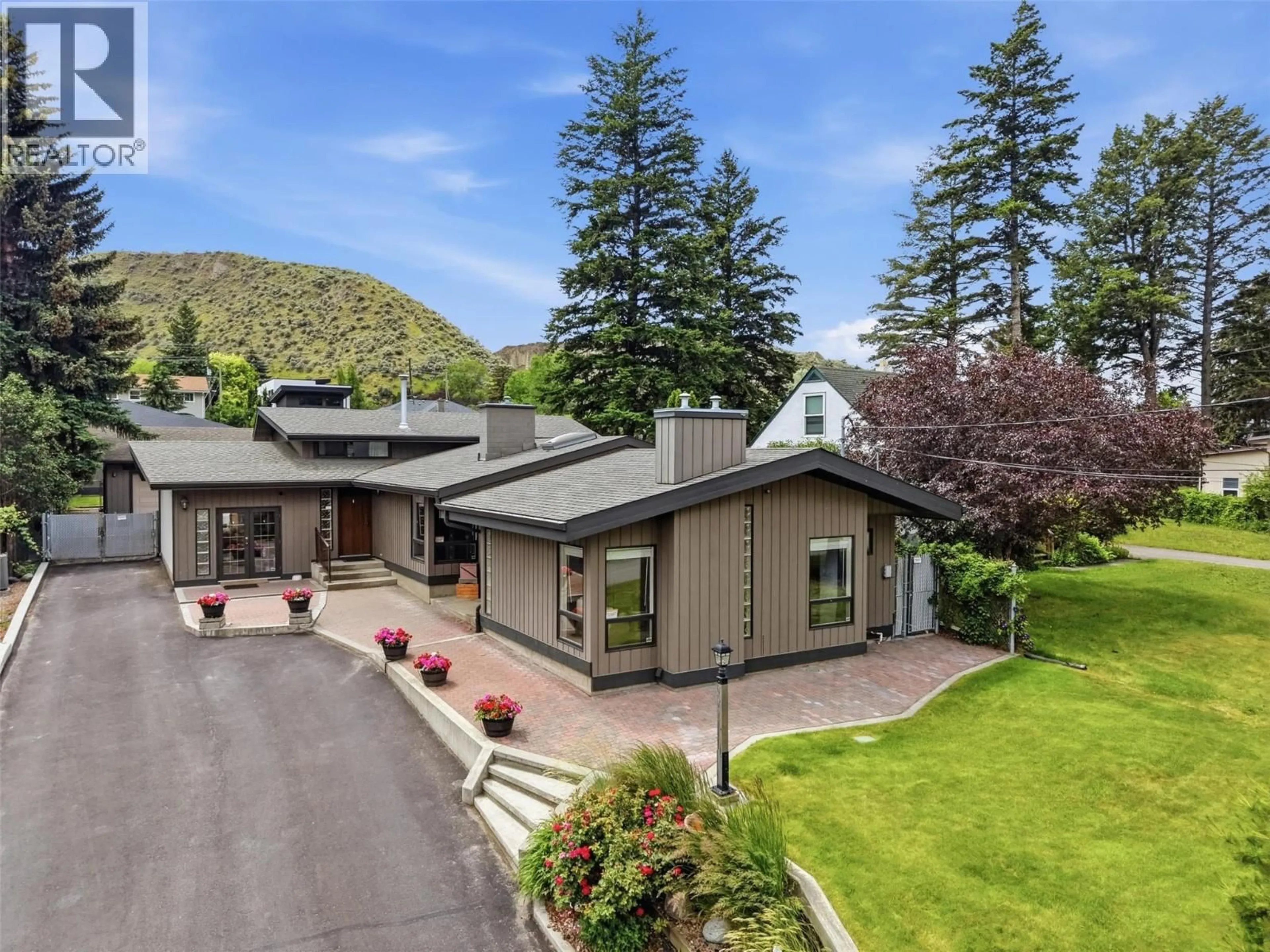 A pic from outside/outdoor area/front of a property/back of a property/a pic from drone, mountain view for 2245 CRESCENT DRIVE, Kamloops British Columbia V2C4S7