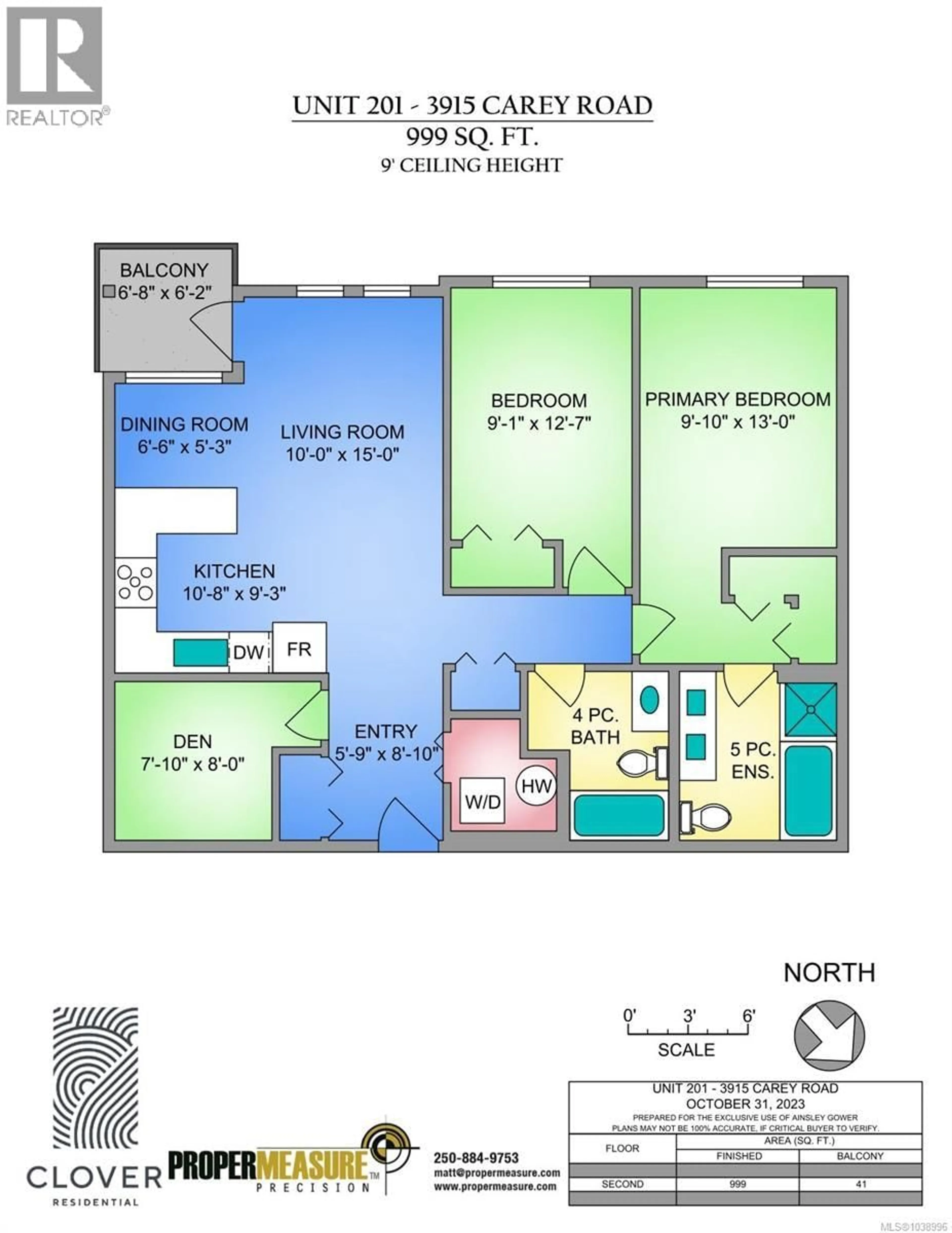 Floor plan for 201 - 3915 CAREY ROAD, Saanich British Columbia V8Z4E3