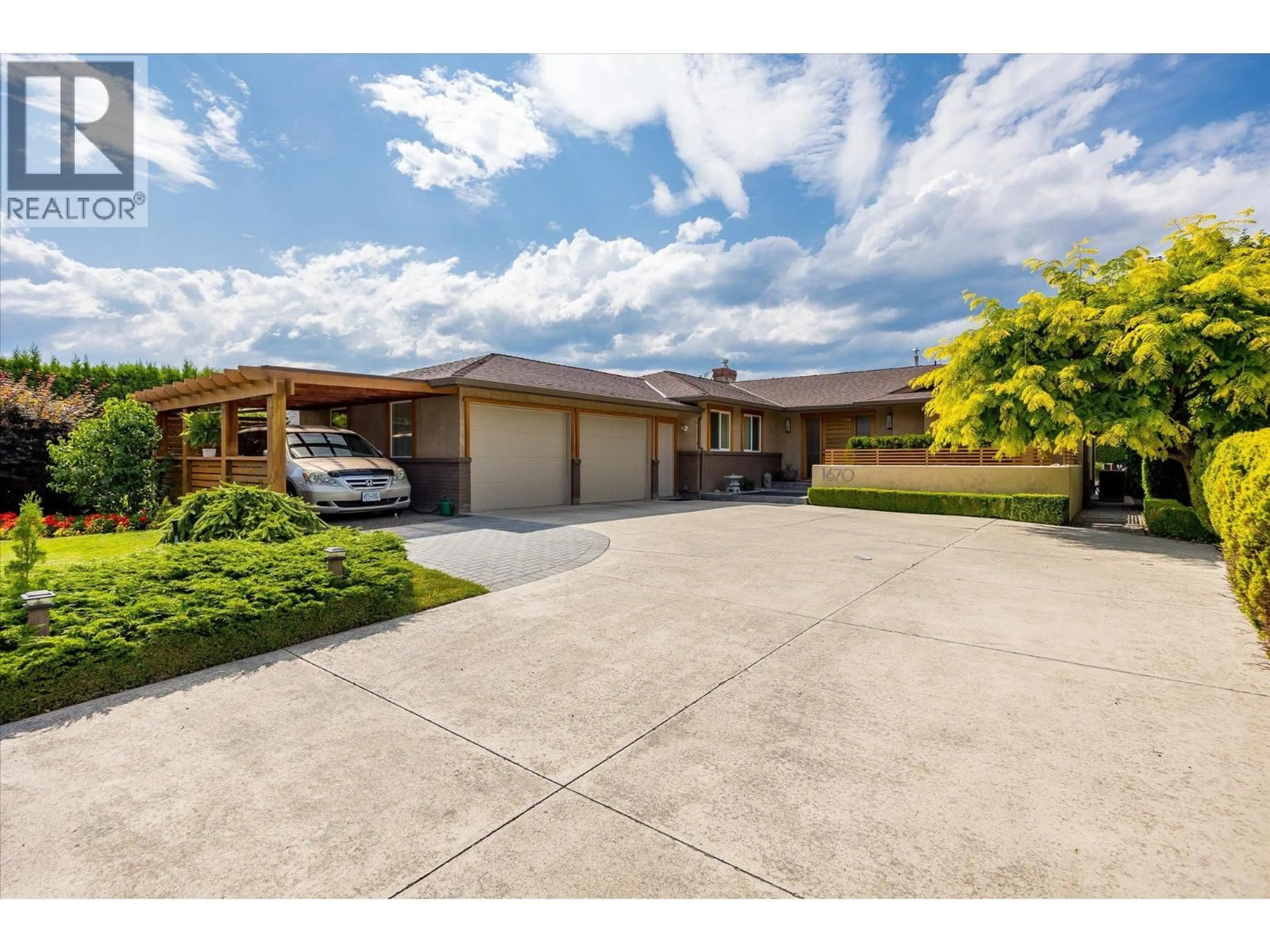 A pic from outside/outdoor area/front of a property/back of a property/a pic from drone, street for 1670 PRITCHARD DRIVE, West Kelowna British Columbia V4T1X5