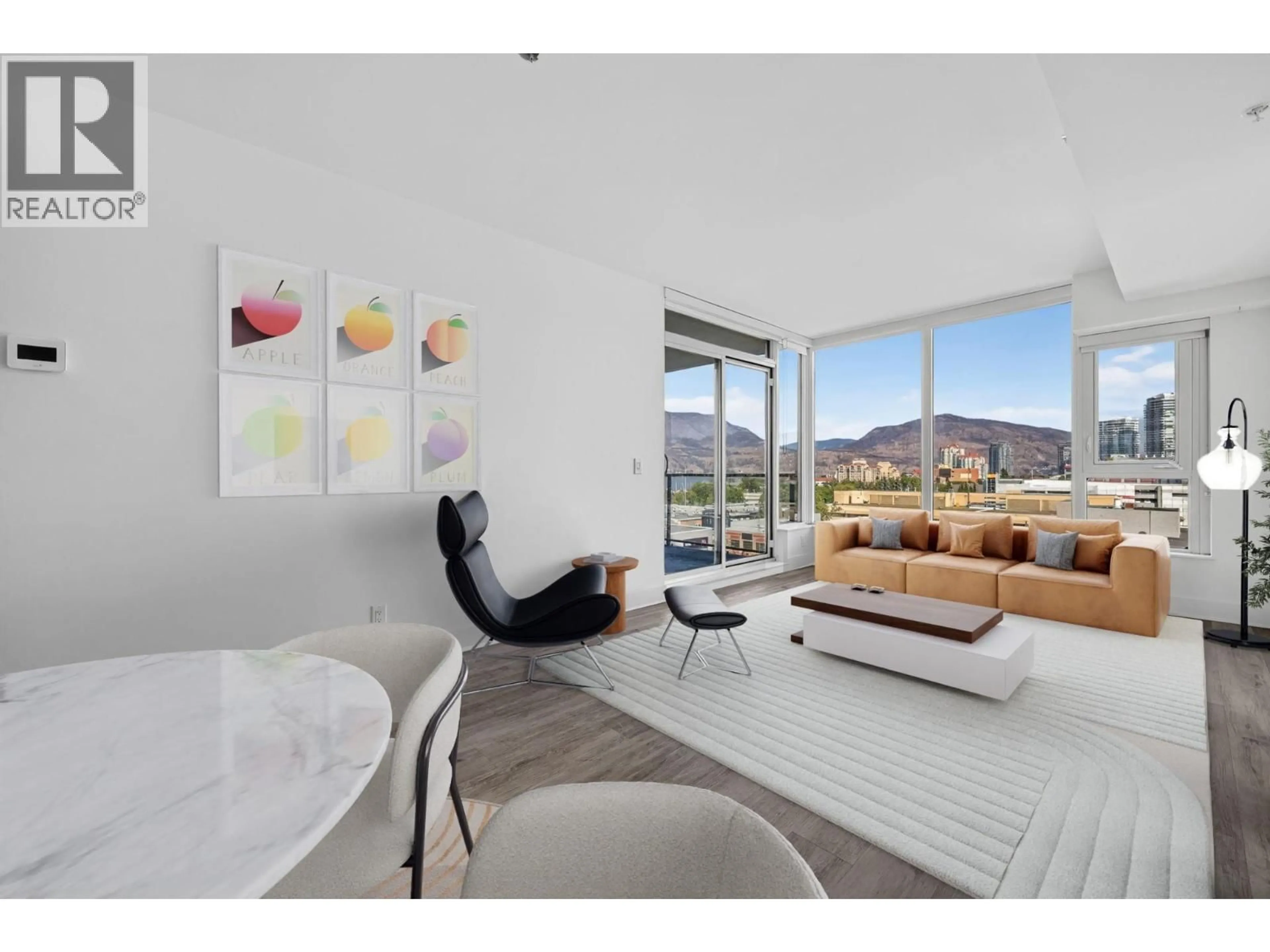 Living room with furniture, unknown for 701 - 1588 ELLIS STREET, Kelowna British Columbia V1Y8L1