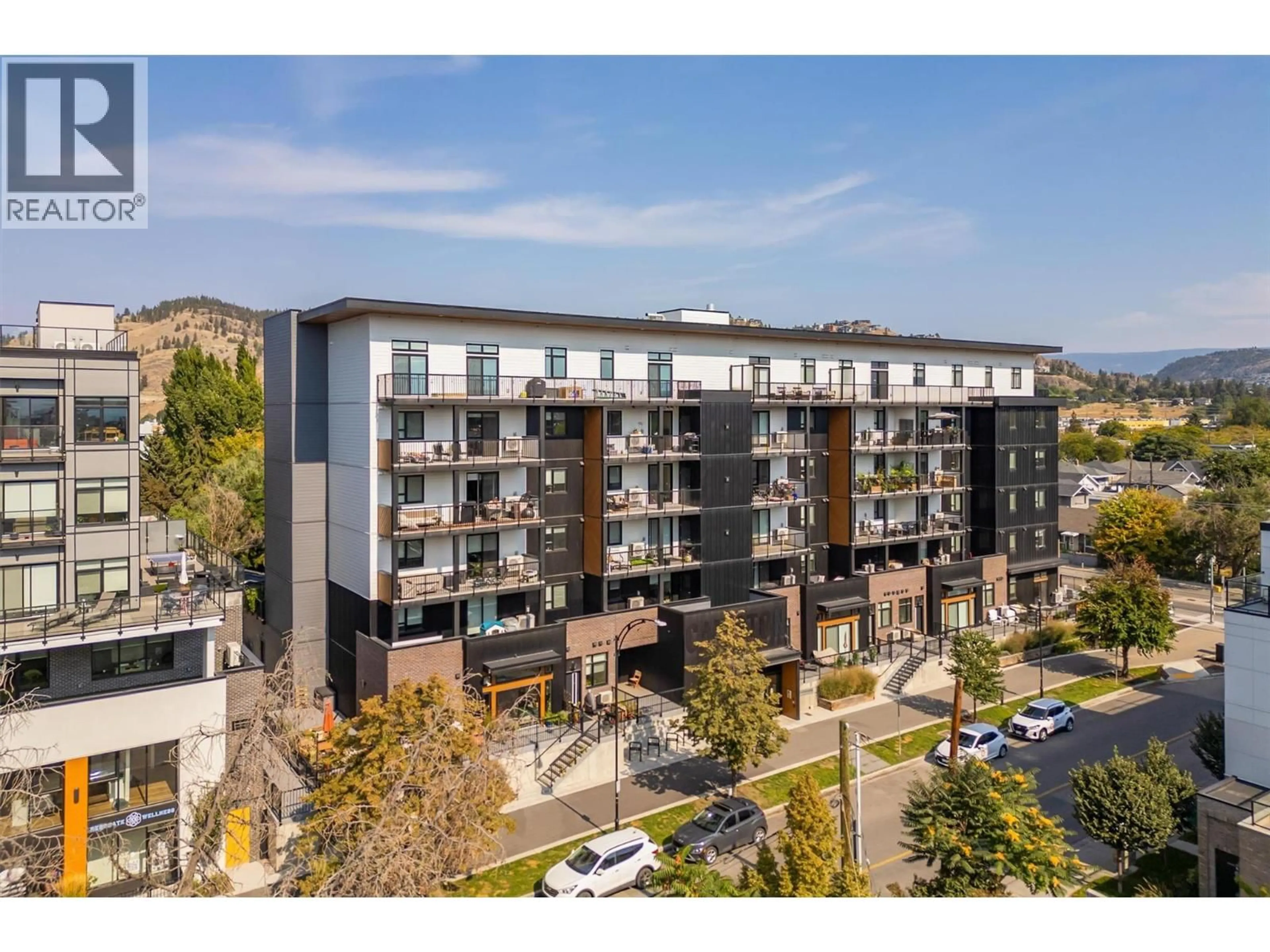 A pic from outside/outdoor area/front of a property/back of a property/a pic from drone, unknown for 106 - 660 CAWSTON AVENUE NORTH, Kelowna British Columbia V1Y9M1
