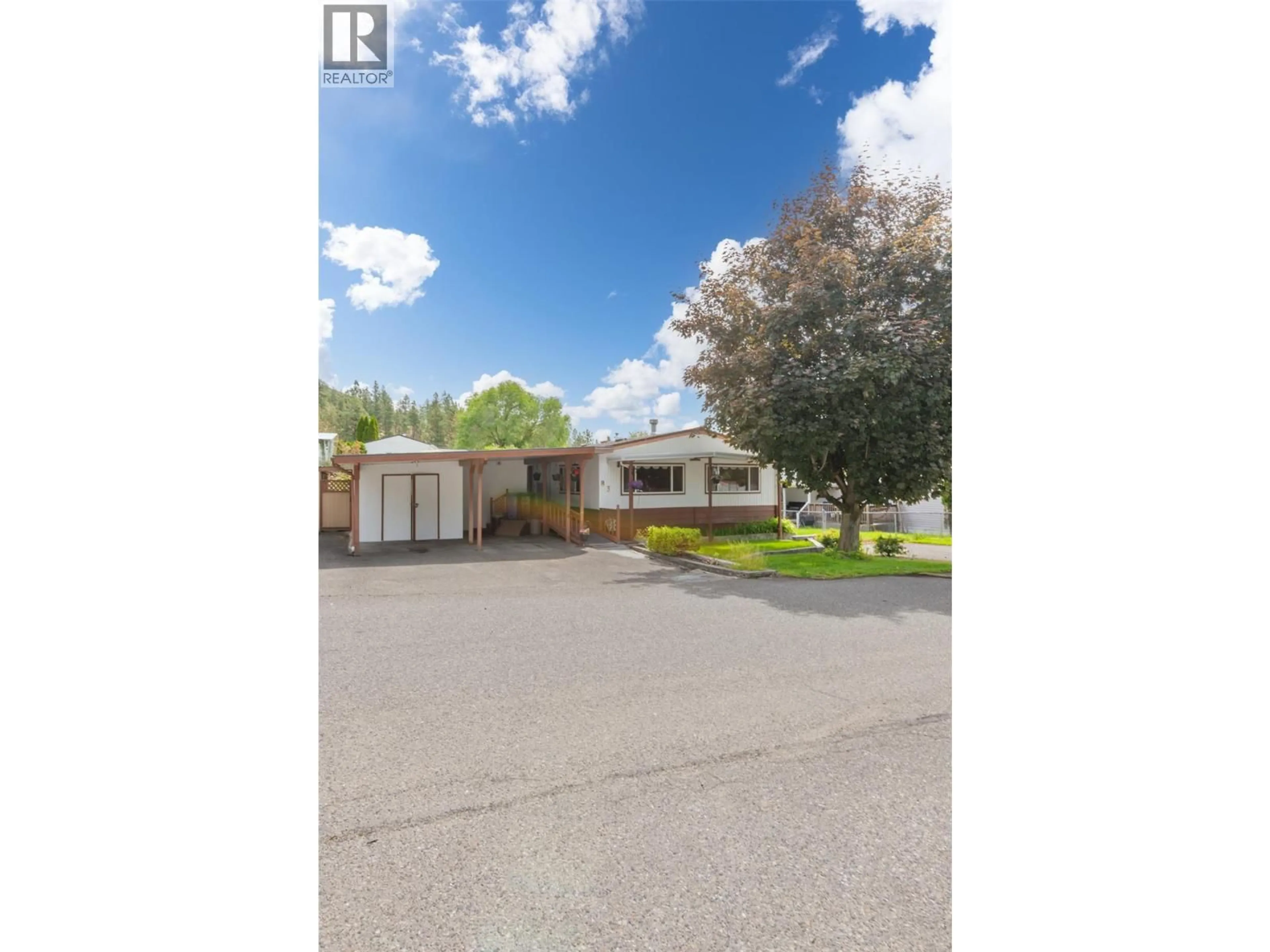 A pic from outside/outdoor area/front of a property/back of a property/a pic from drone, street for 83 - 1860 BOUCHERIE ROAD, Westbank British Columbia V4T2A2