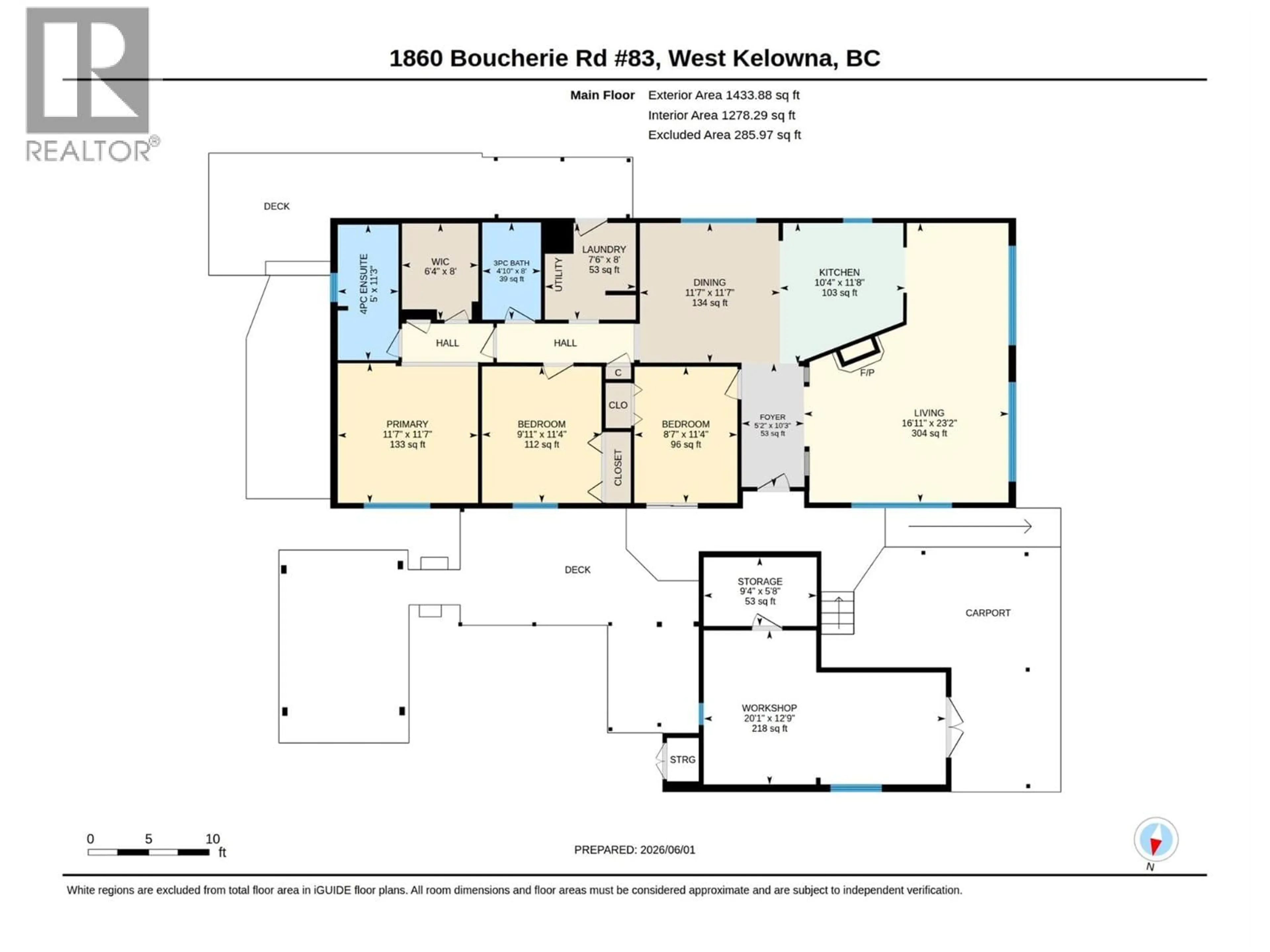 Floor plan for 83 - 1860 BOUCHERIE ROAD, Westbank British Columbia V4T2A2