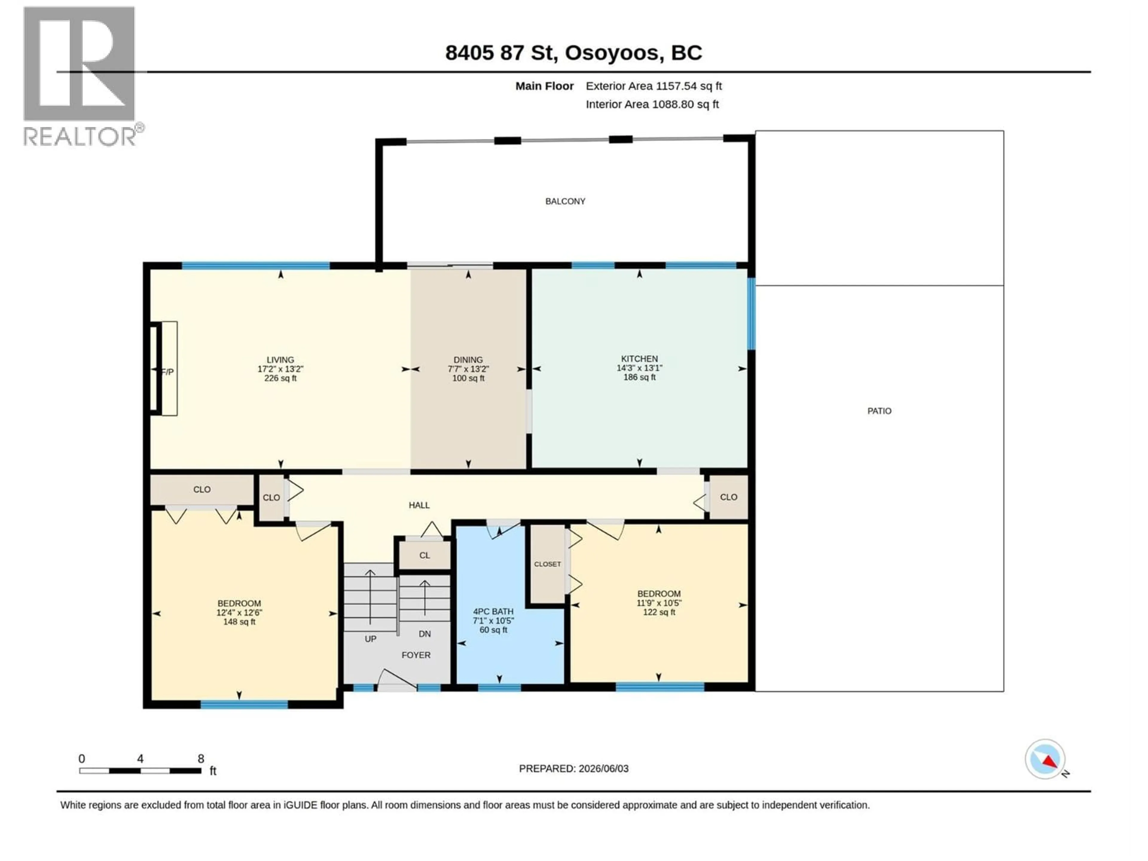 Floor plan for 8405 87TH STREET, Osoyoos British Columbia V0H1V2