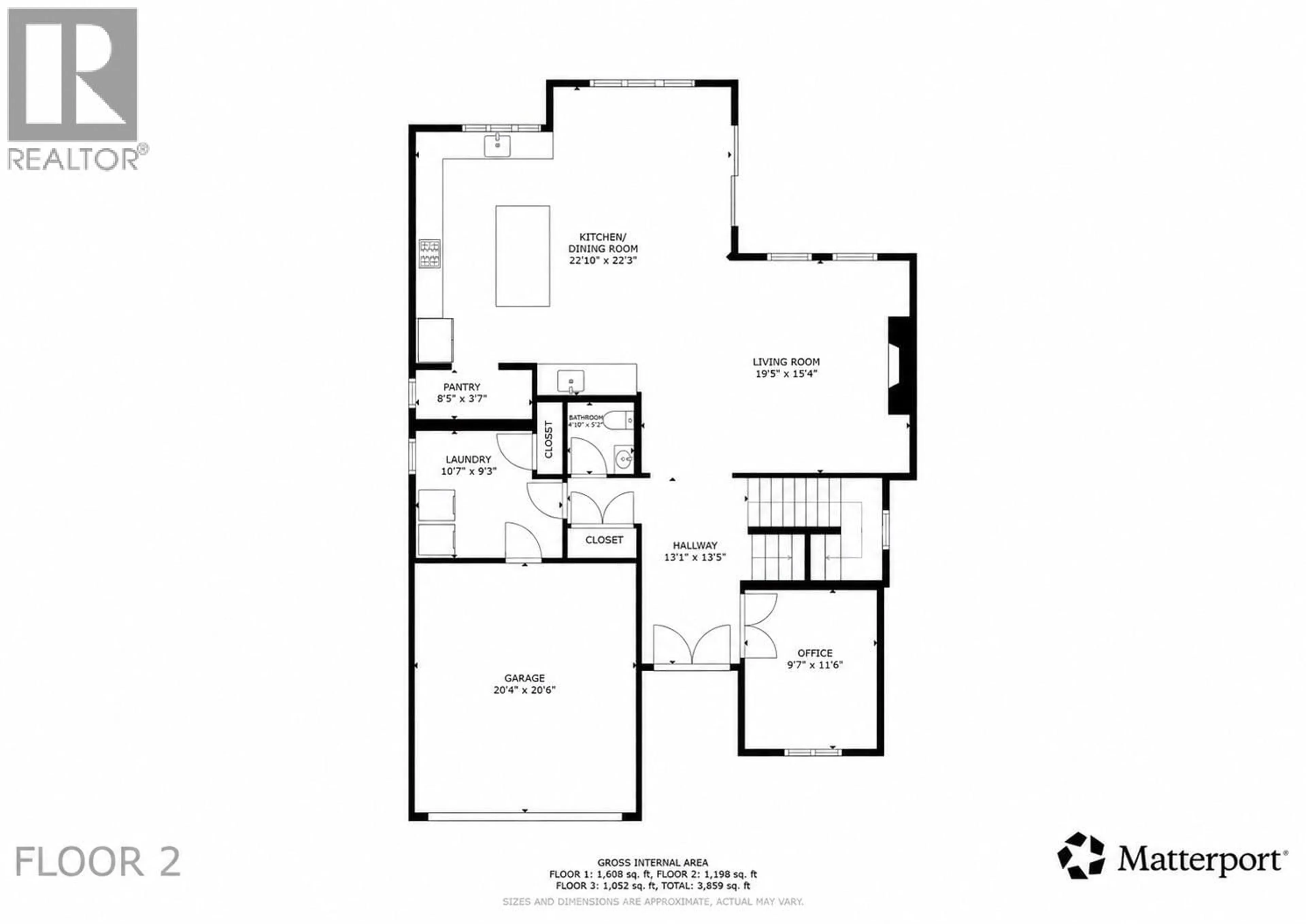 Floor plan for 1688 BALSAM PLACE, Kamloops British Columbia V2E0E2