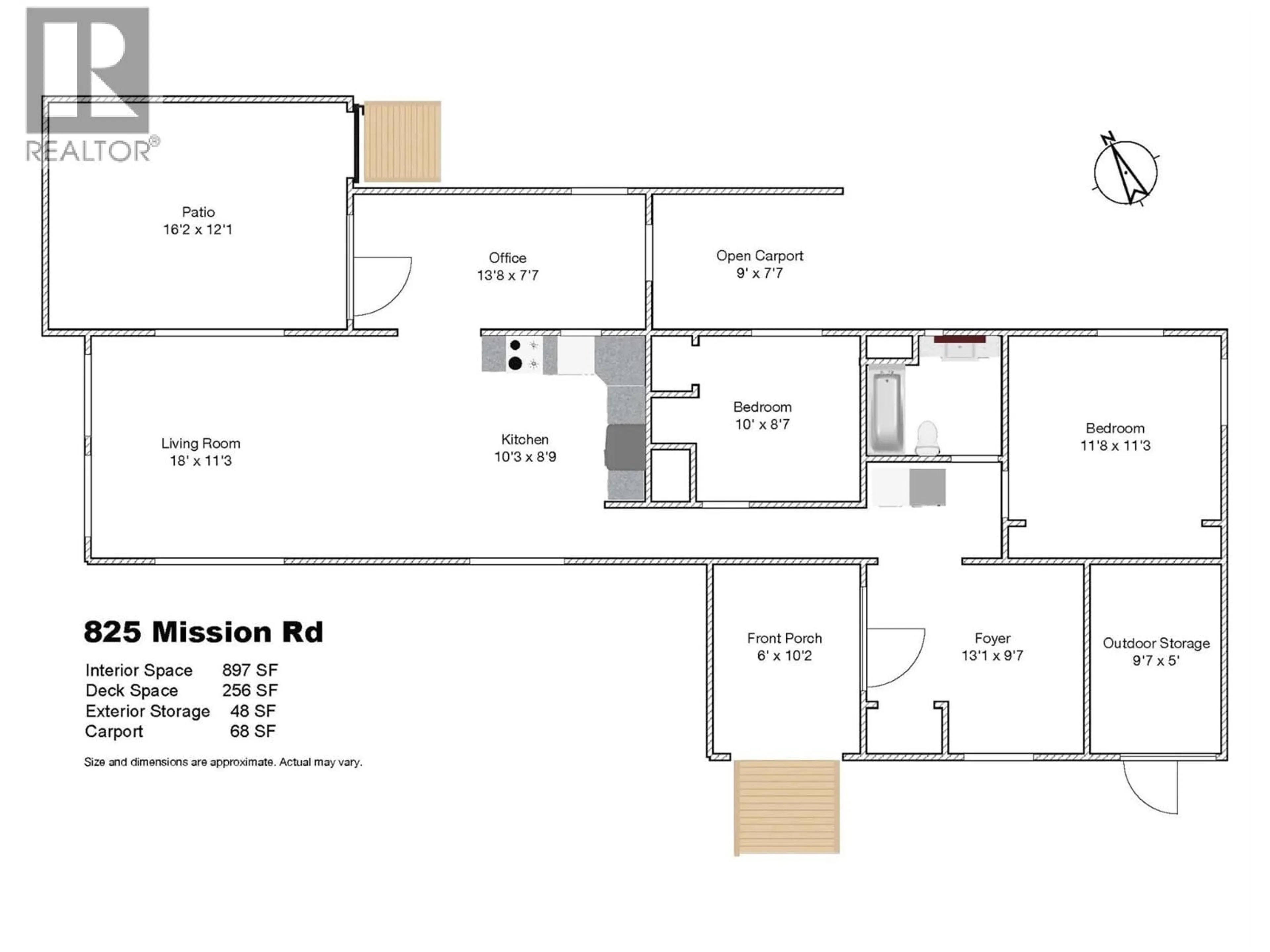 Floor plan for 825 MISSION ROAD, Vernon British Columbia V1H1G2