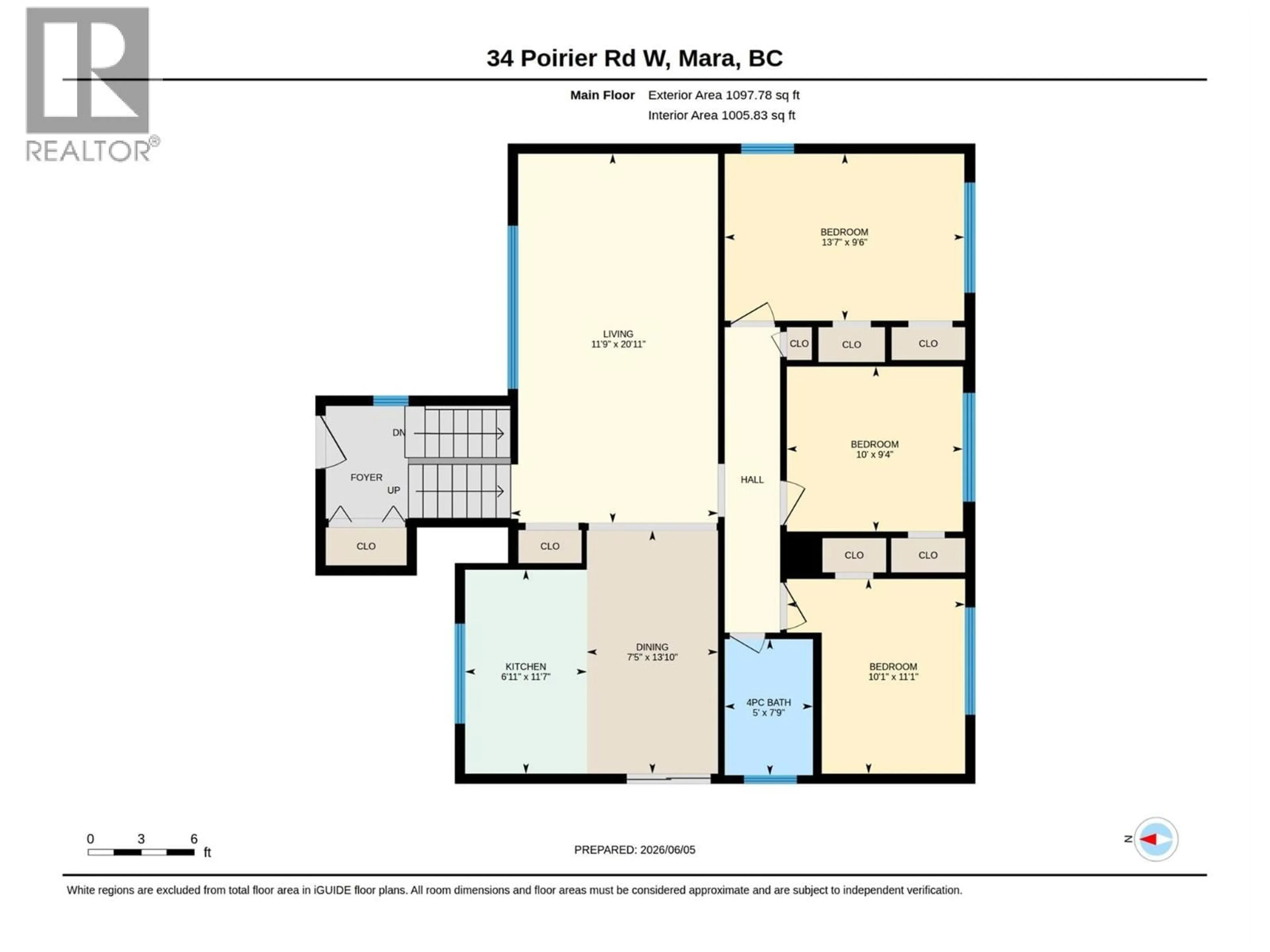 Floor plan for 34 WEST POIRIER ROAD, Mara British Columbia V0E2K0