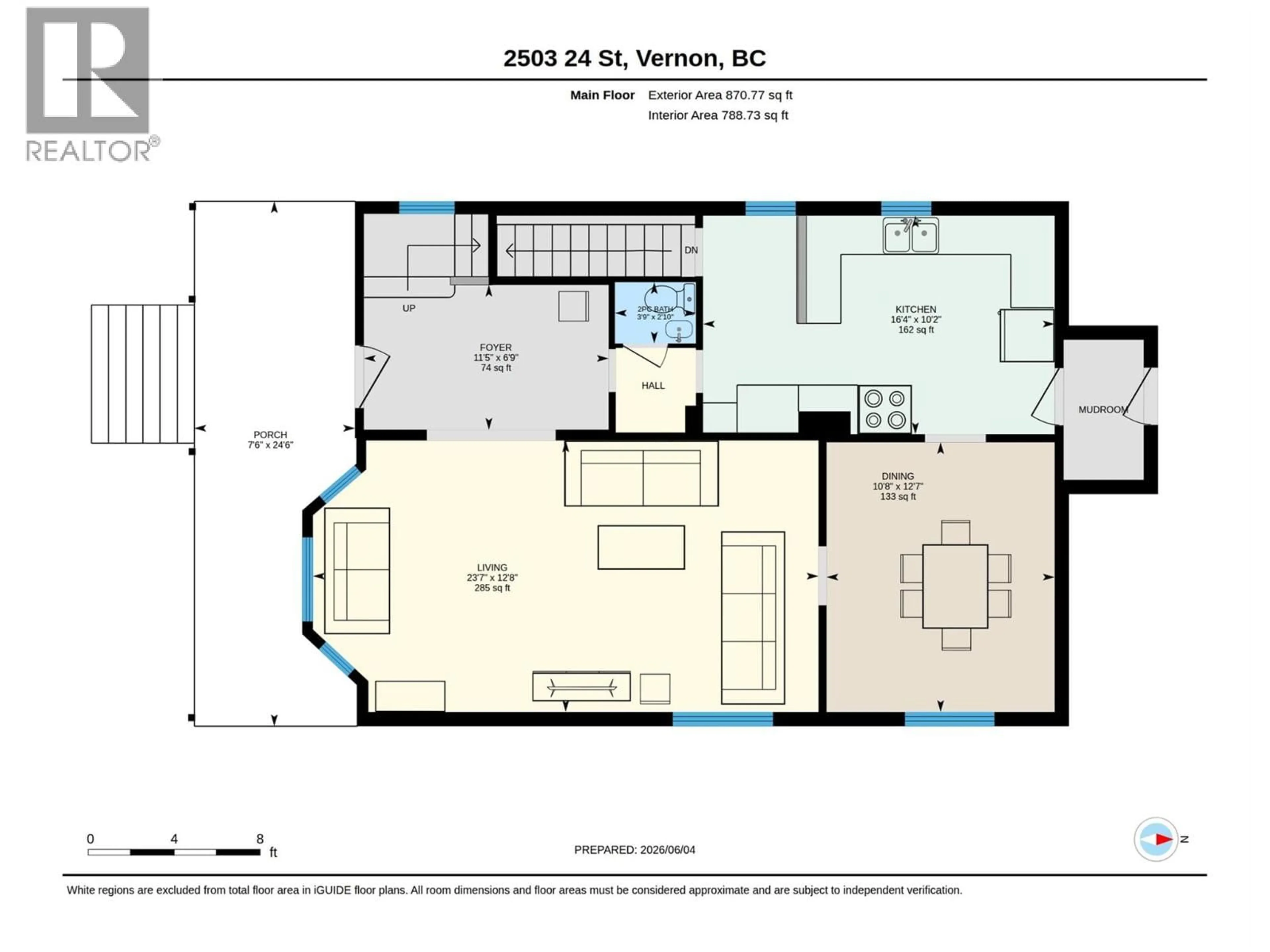 Floor plan for 2503 24 STREET, Vernon British Columbia V1T4M8