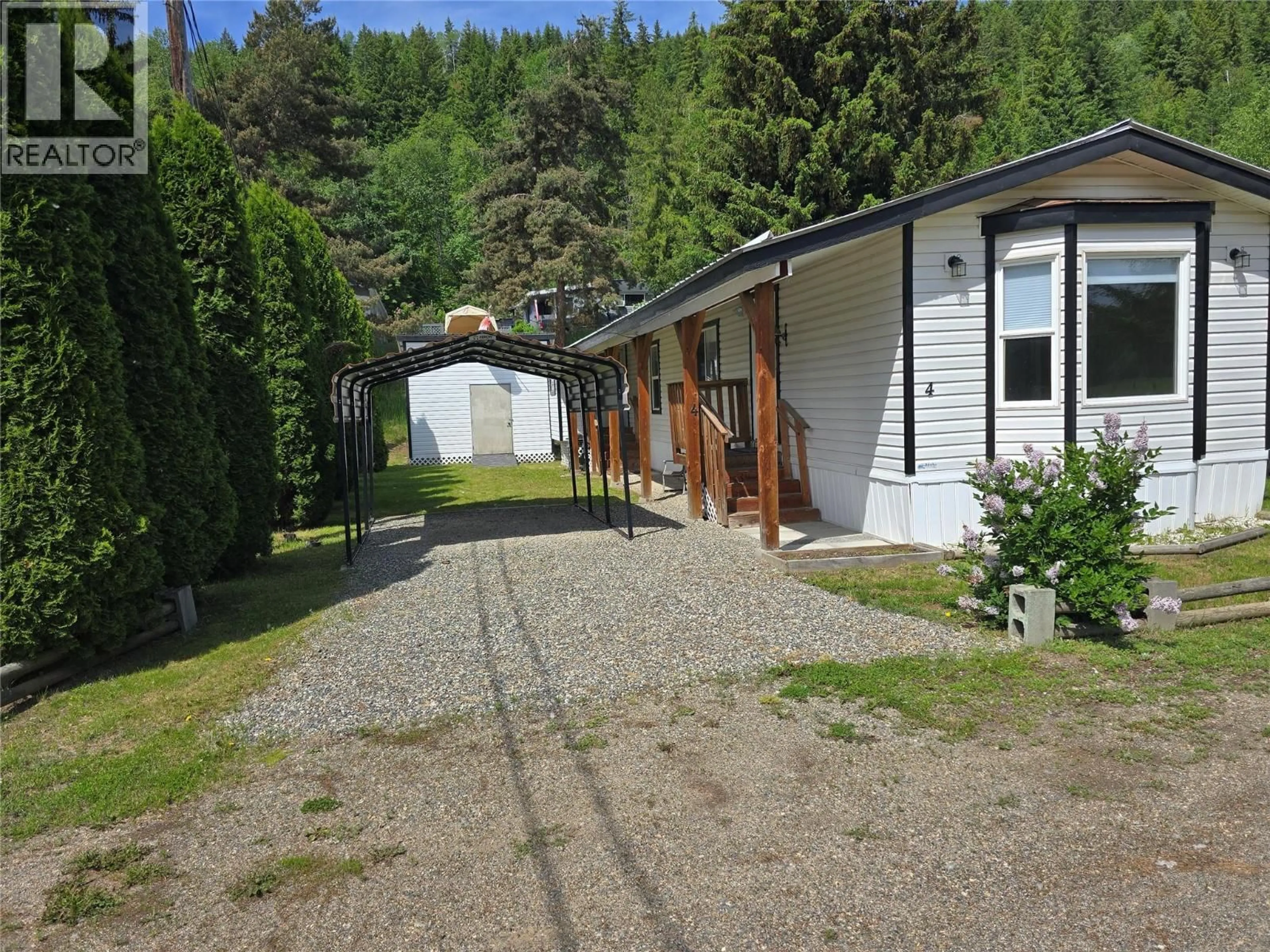 A pic from outside/outdoor area/front of a property/back of a property/a pic from drone, street for 4 - 851 OLD N THOMPSON HIGHWAY, Clearwater British Columbia V0E1N2