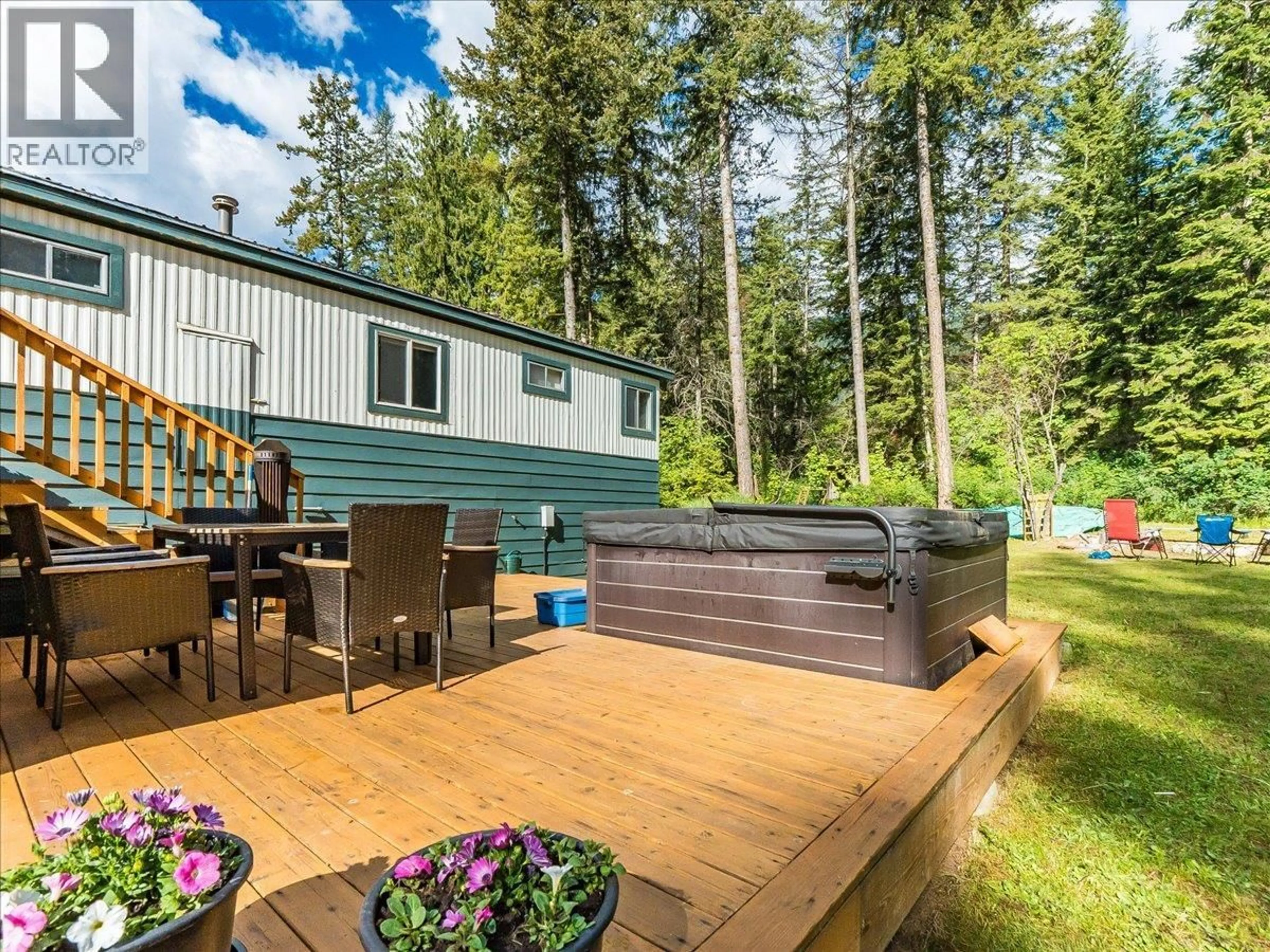 Patio, forest/trees view for 2875 LOWER SIX MILE ROAD, Nelson British Columbia V1L6L7