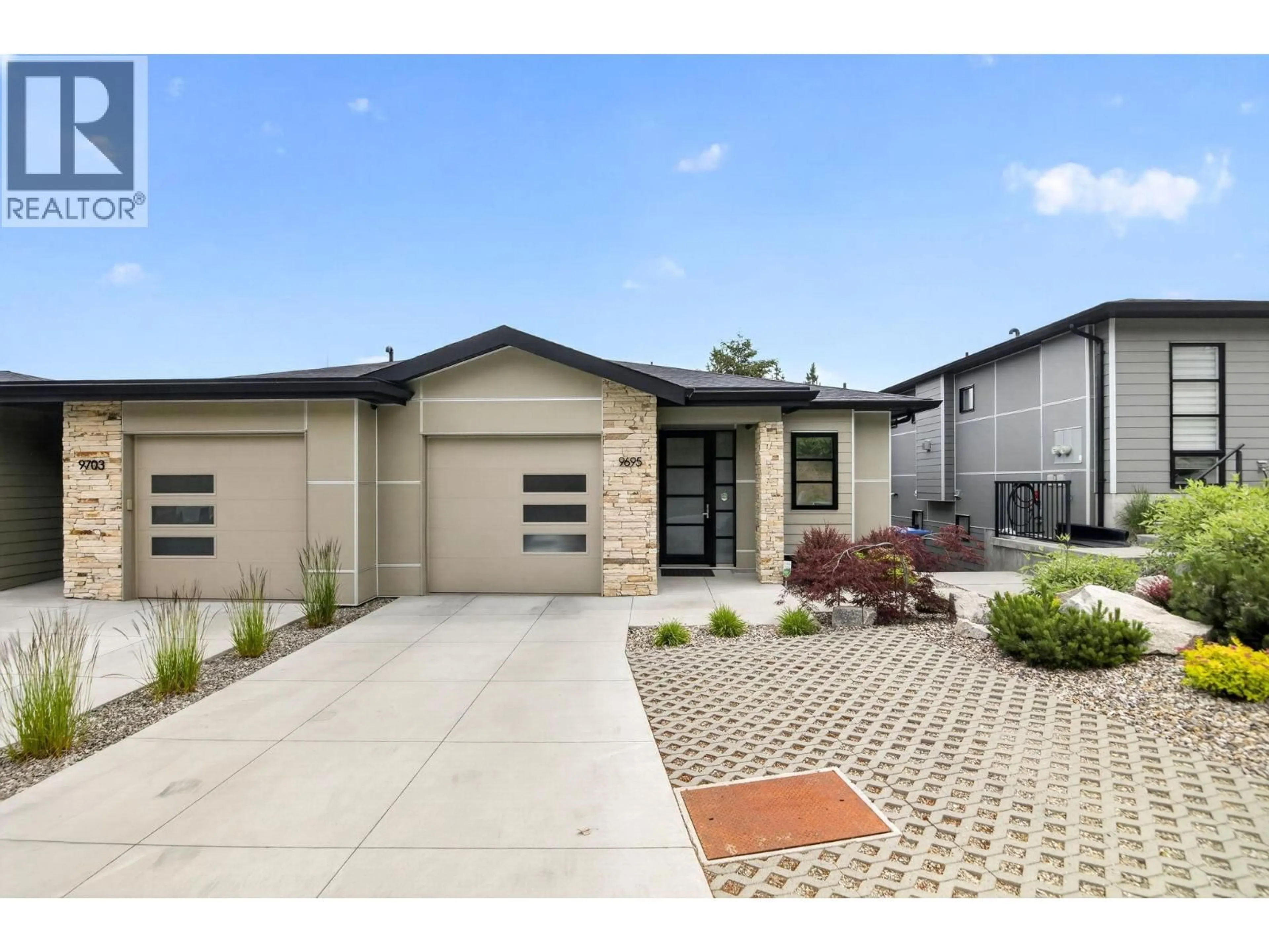 Home with brick exterior material, street for 9695 CELESTE ROAD, Lake Country British Columbia V4V2R9