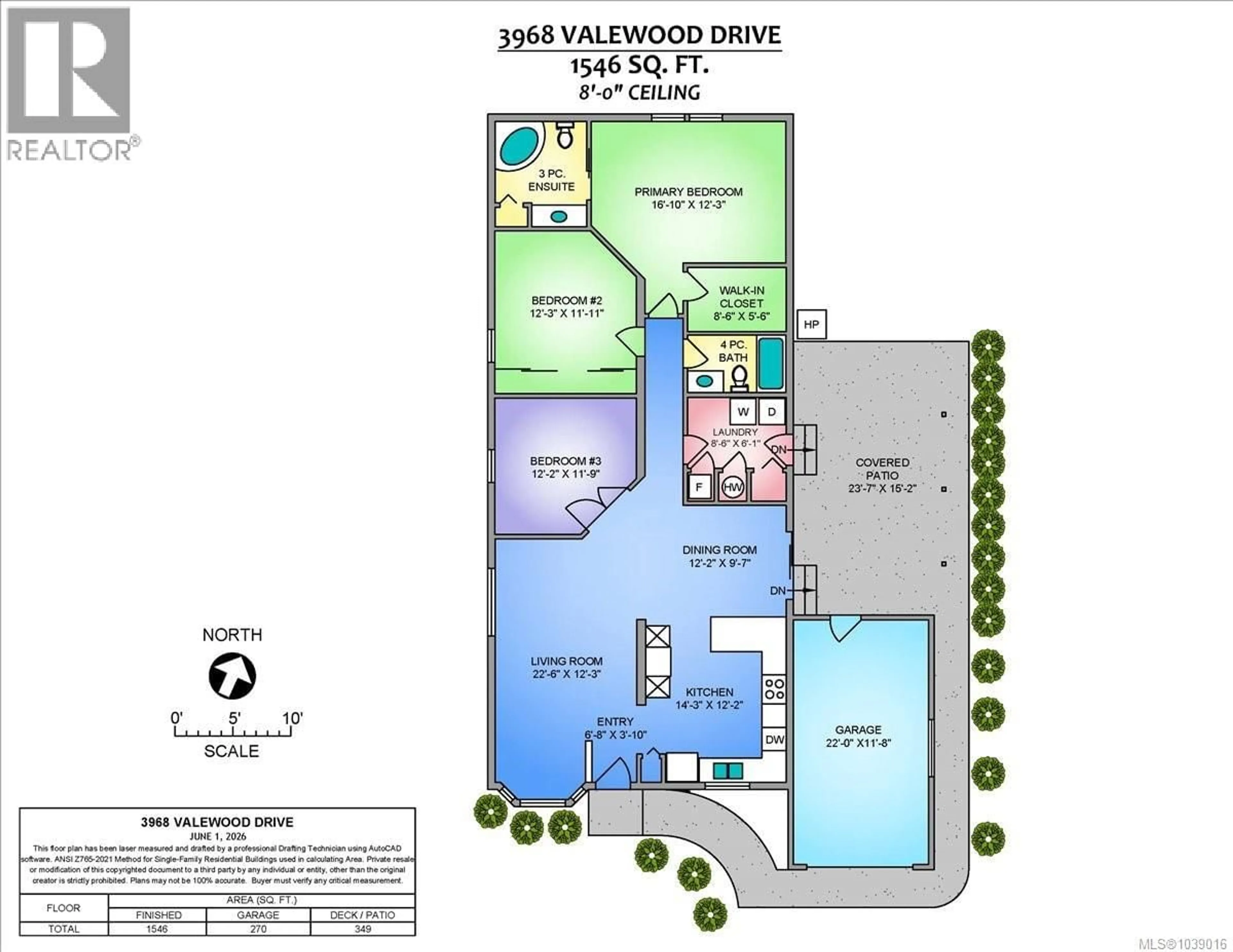 Floor plan for 3968 VALEWOOD DRIVE, Nanaimo British Columbia V9T6B9