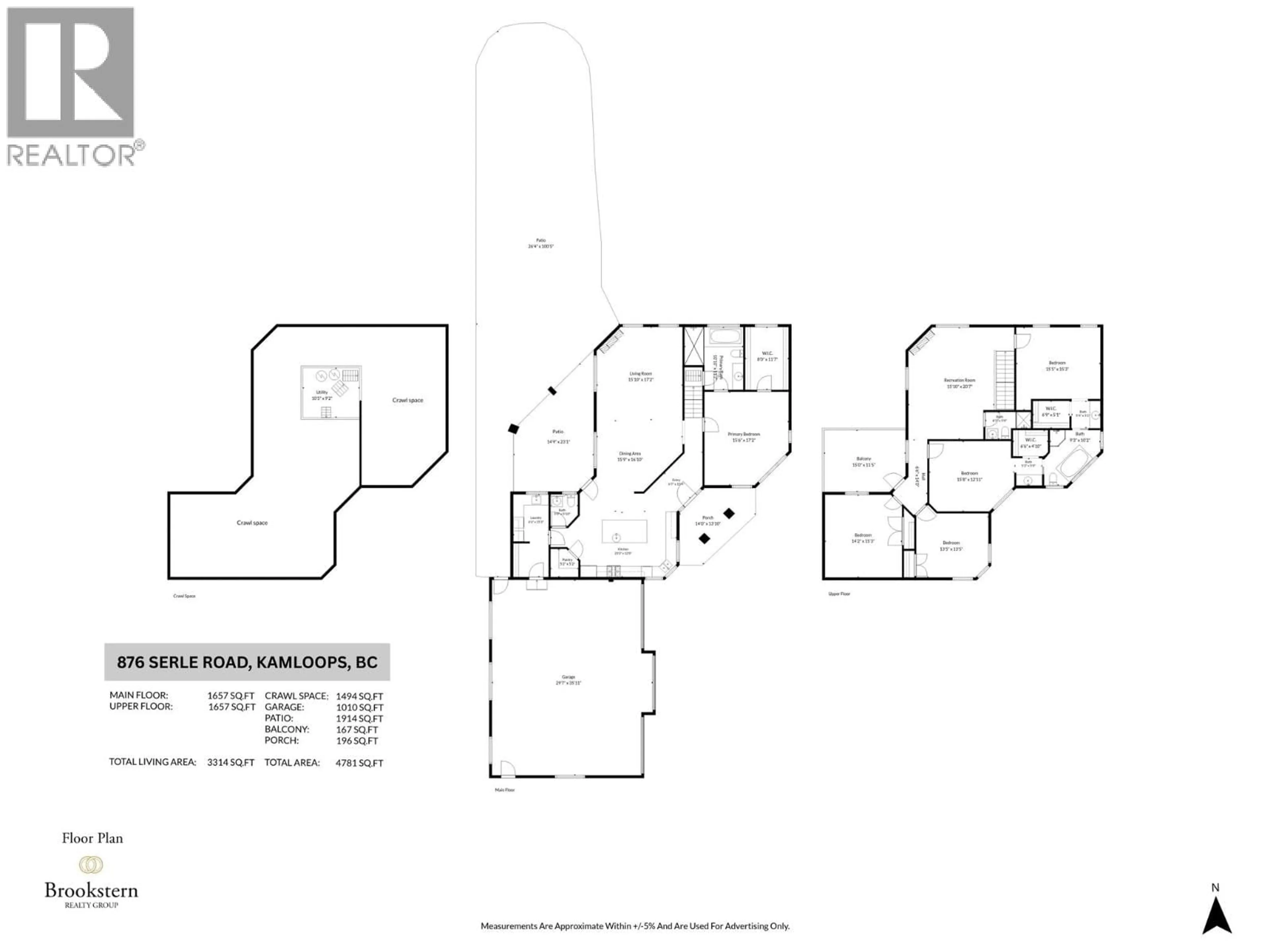 Floor plan for 876 SERLE ROAD, Kamloops British Columbia V2B6L9
