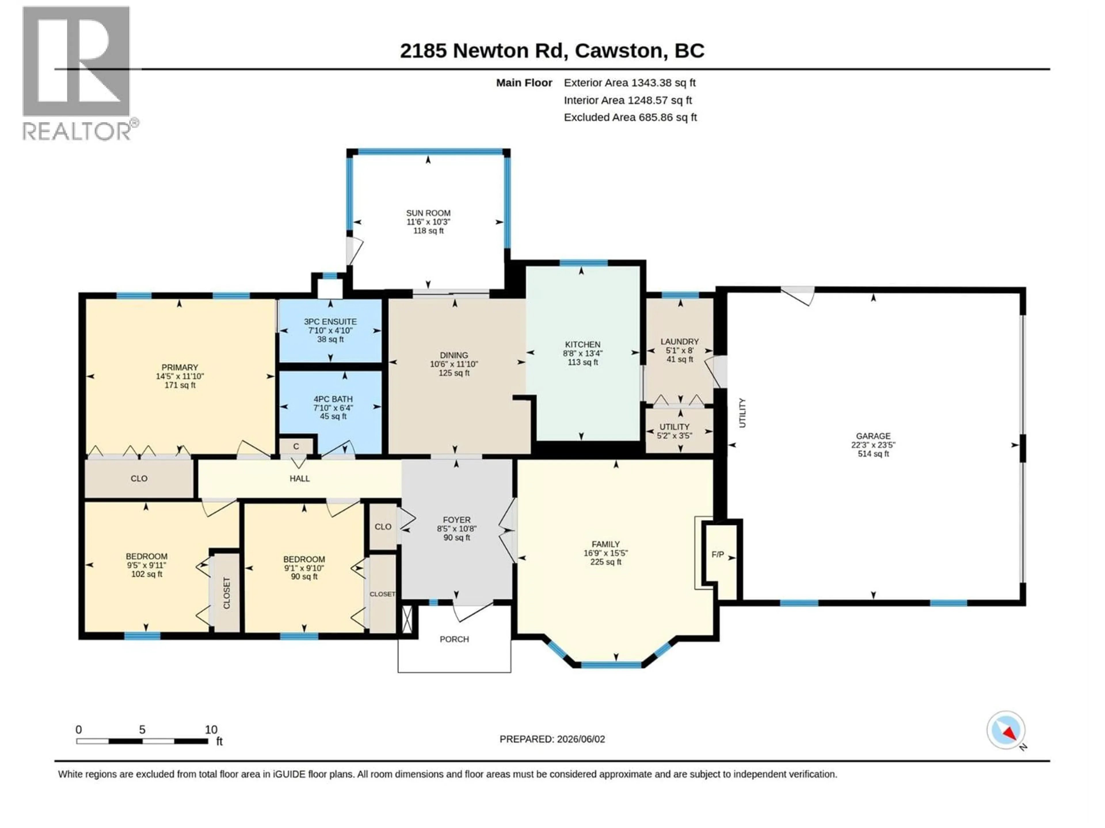 Floor plan for 2185 NEWTON ROAD, Cawston British Columbia V0X1C1