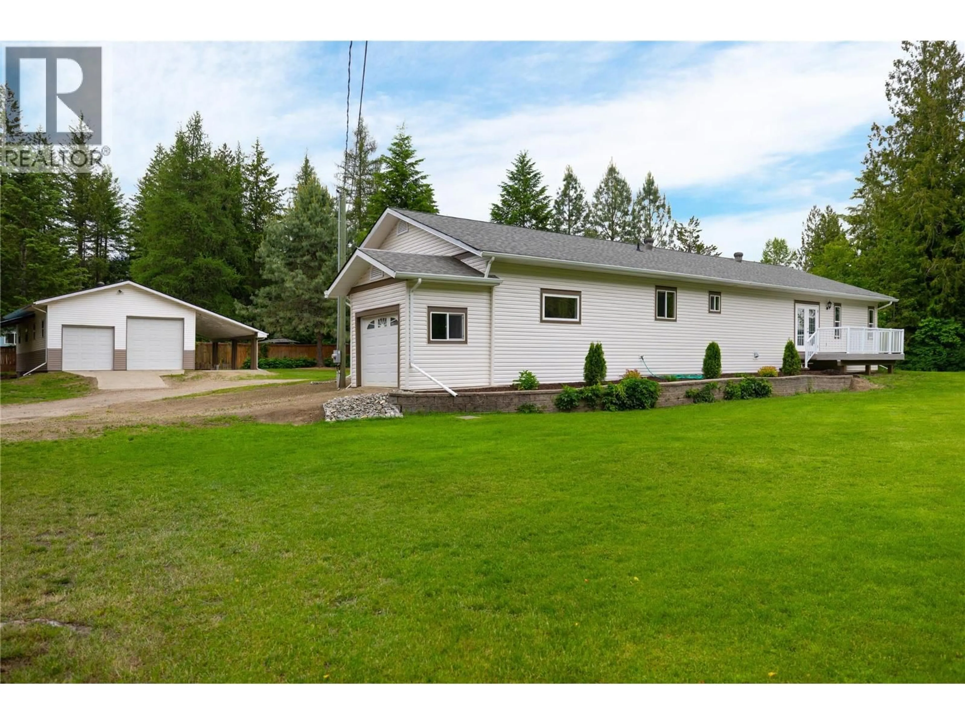 A pic from outside/outdoor area/front of a property/back of a property/a pic from drone, street for 637 ENDERBY MABEL LAKE ROAD, Enderby British Columbia V0E1V4