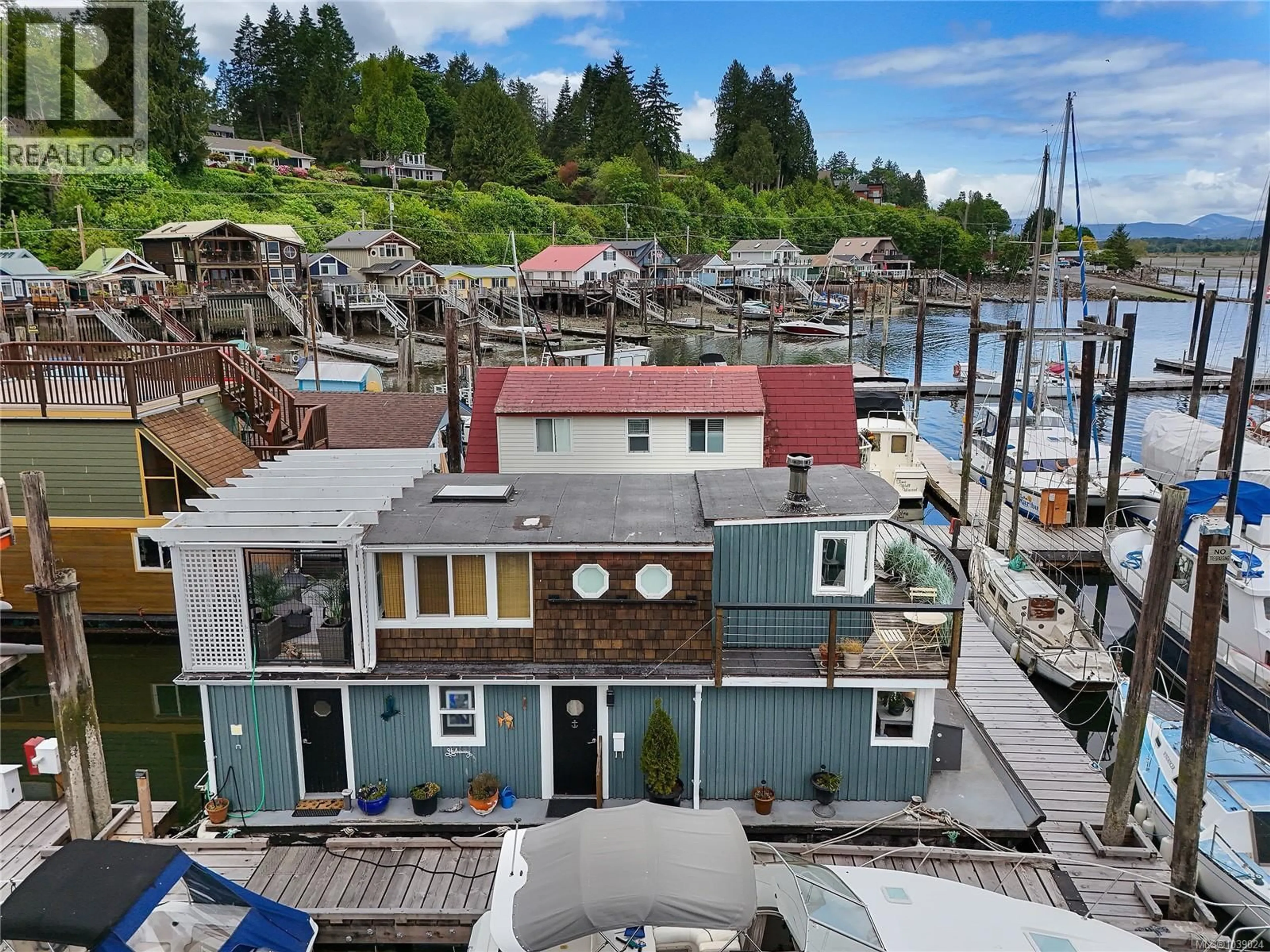 A pic from outside/outdoor area/front of a property/back of a property/a pic from drone, water/lake/river/ocean view for 5 - 1765 COWICHAN BAY ROAD, Cowichan Bay British Columbia V0R1N1