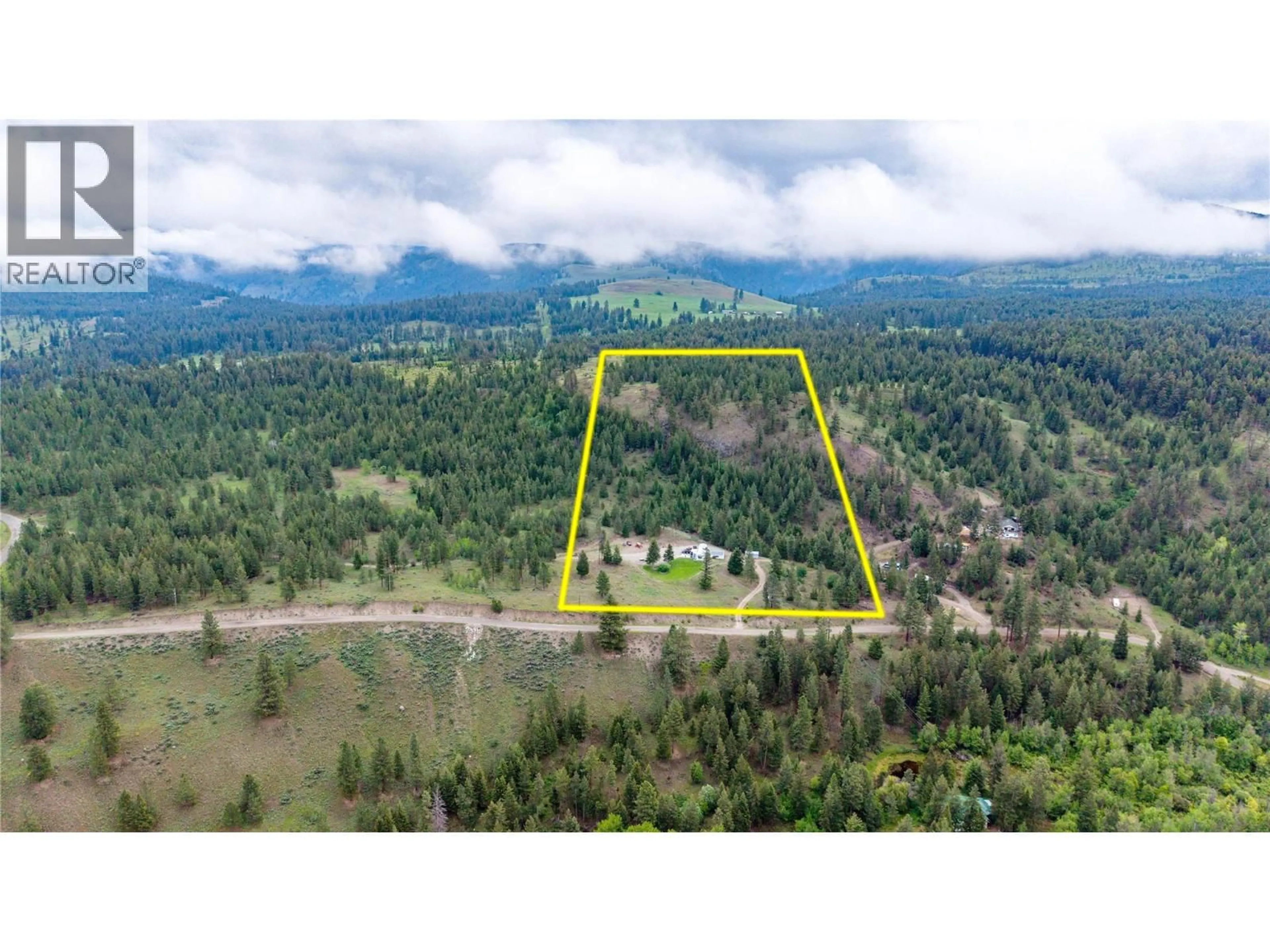 A pic from outside/outdoor area/front of a property/back of a property/a pic from drone, forest/trees view for 905 ALLENBY RD OTHER, Princeton British Columbia V0X1W0