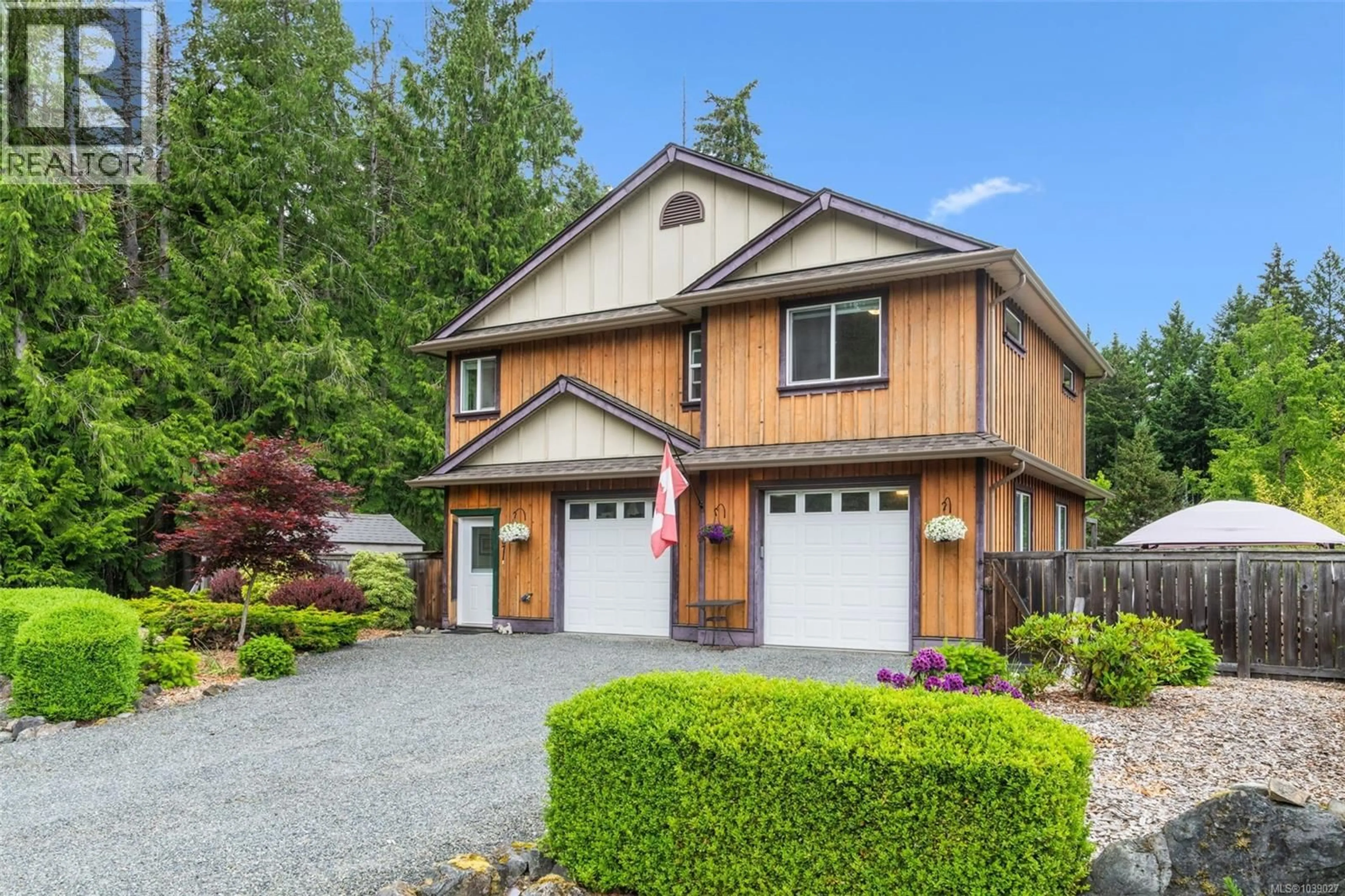 Home with vinyl exterior material, street for 1871 HIGHLAND RIDGE ROAD, Shawnigan Lake British Columbia V8H2H9