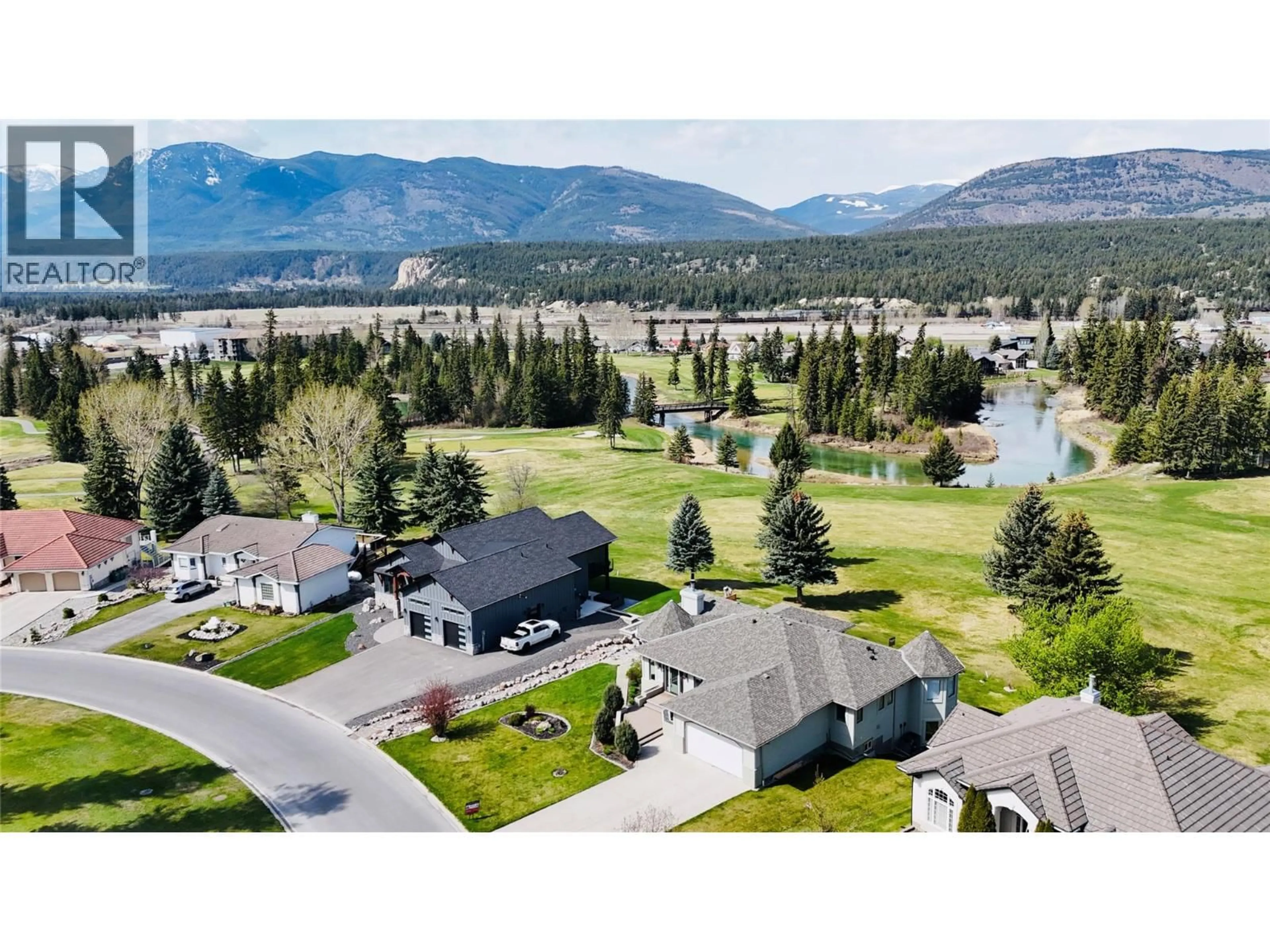 A pic from outside/outdoor area/front of a property/back of a property/a pic from drone, mountain view for 5179 RIVERVIEW ROAD, Fairmont Hot Springs British Columbia V0B1L1