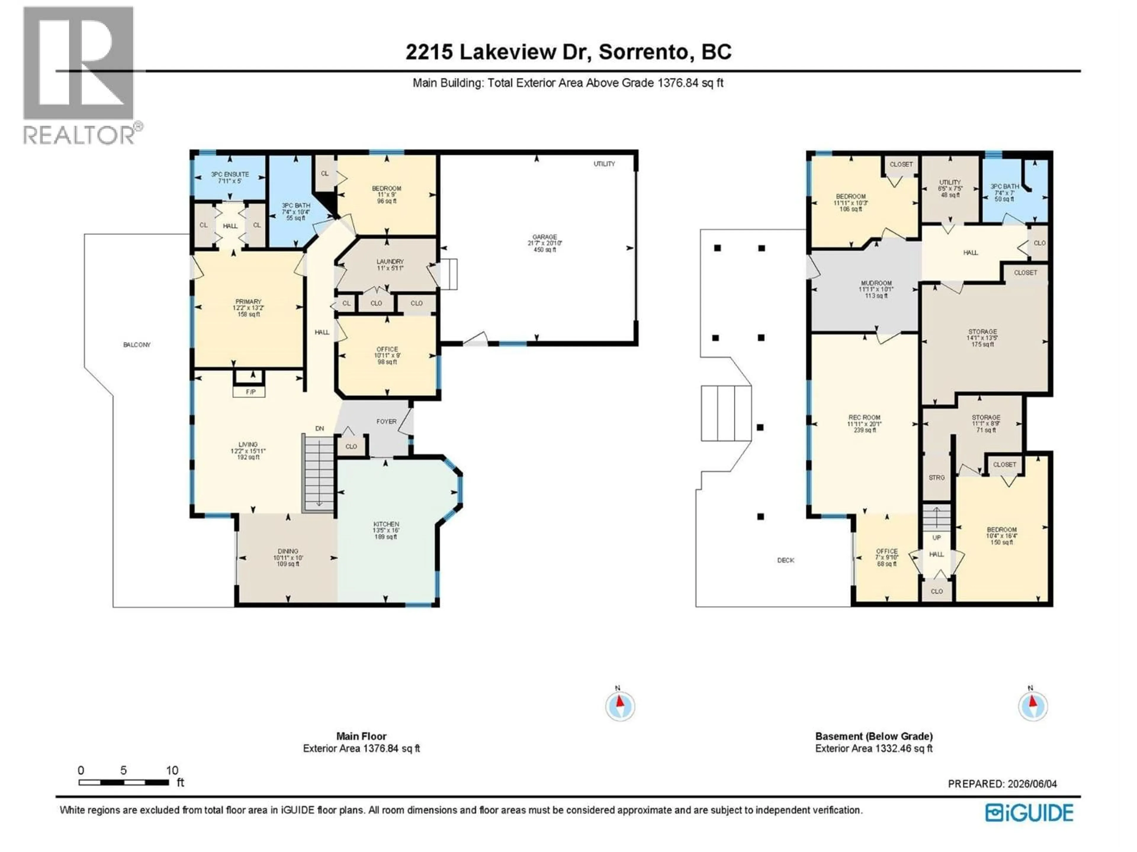 Floor plan for 2215 LAKEVIEW DRIVE, Blind Bay British Columbia V0E2W2